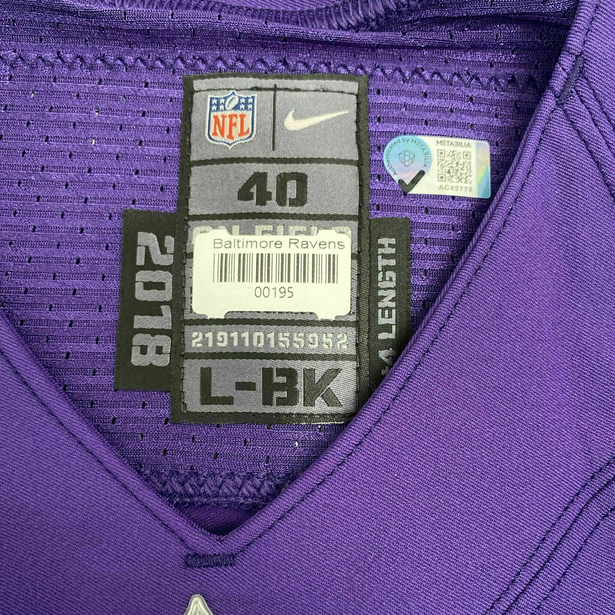 #80 Isaiah Likely Team-Issued Purple Jersey