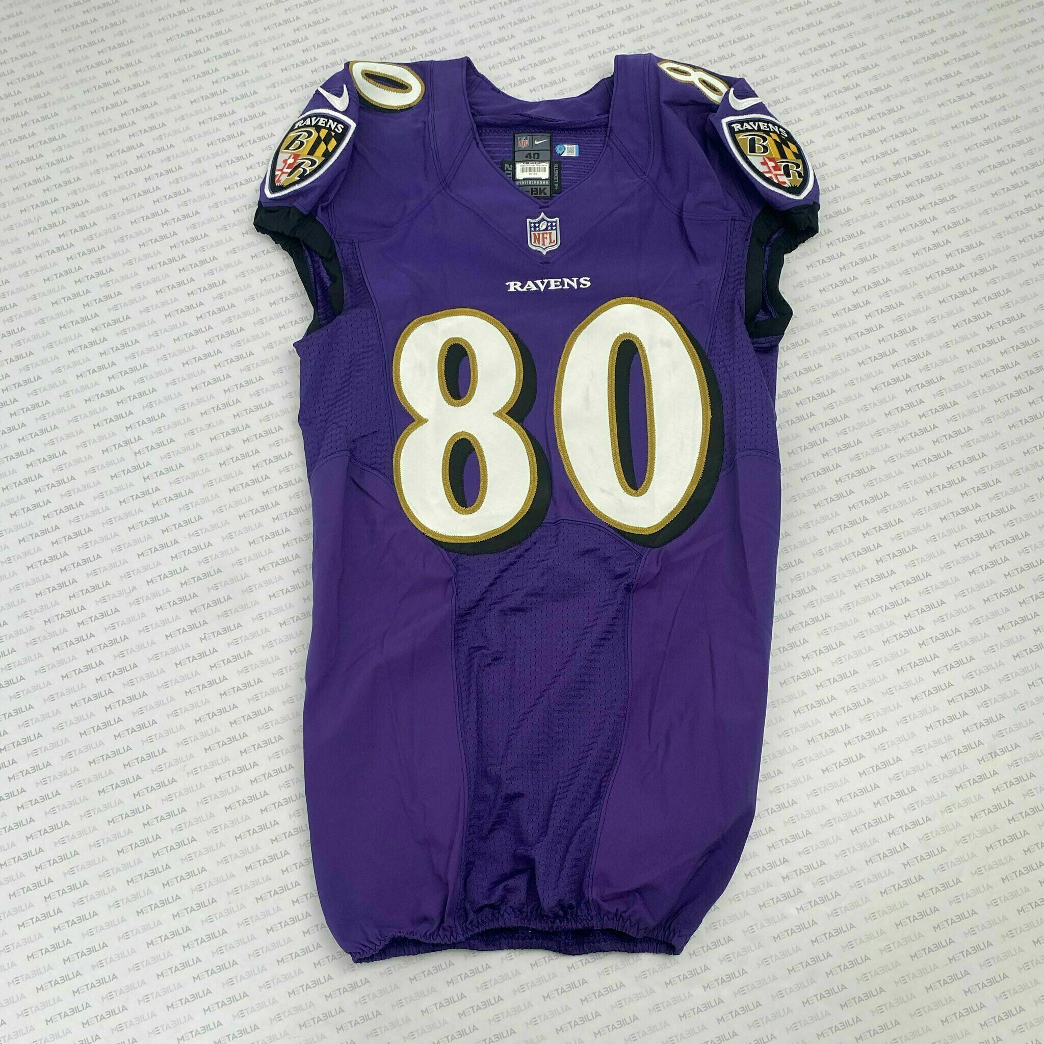 #80 Isaiah Likely Team-Issued Purple Jersey