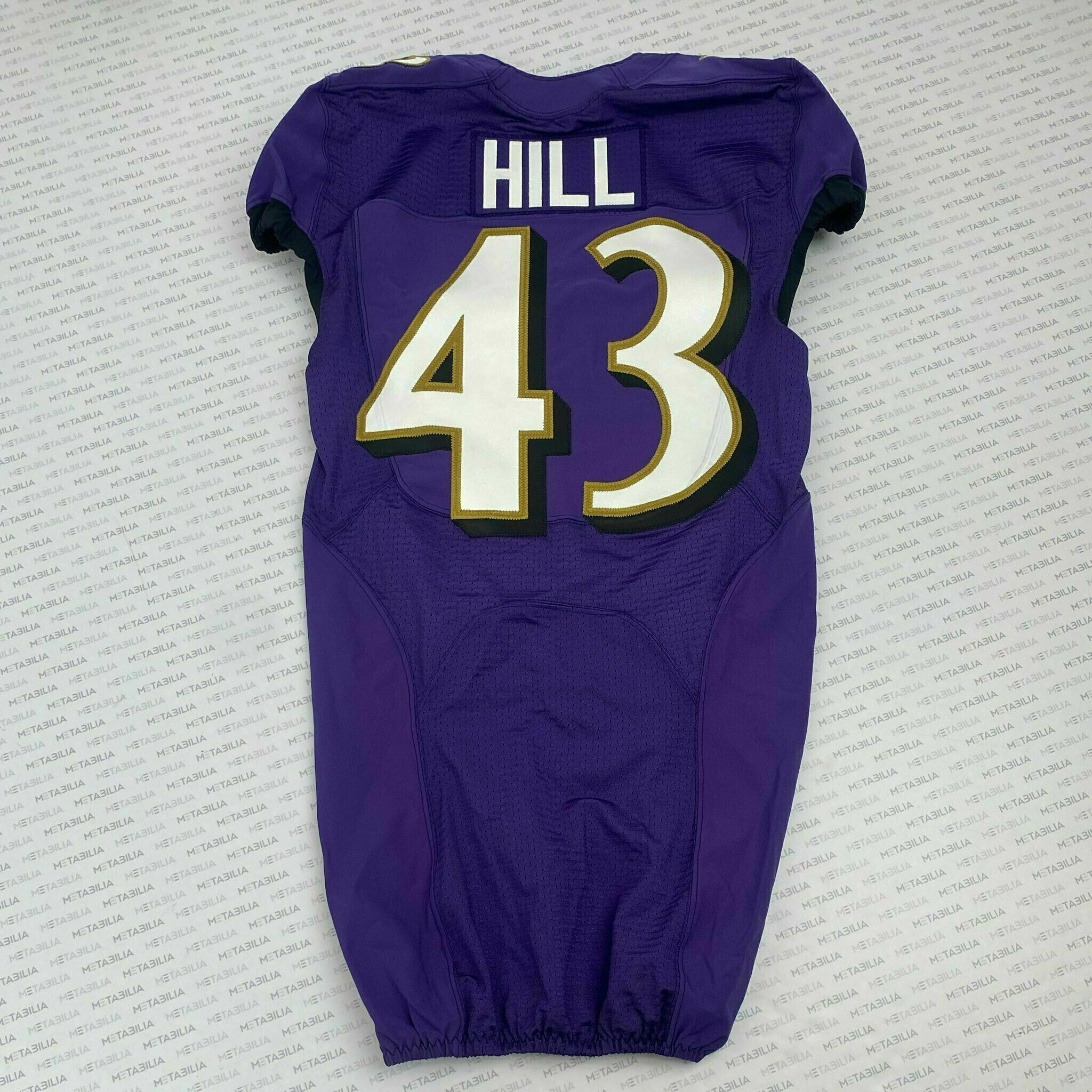 #43 Justice Hill Team-Issued Purple Jersey