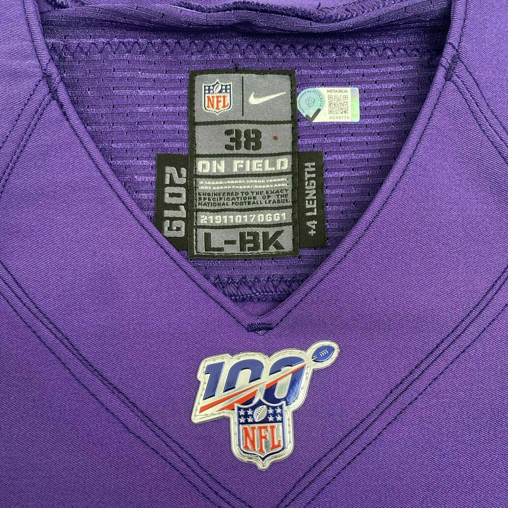 #43 Justice Hill Team-Issued Purple Jersey