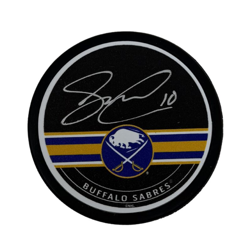 Sam Carrick Signed Buffalo Sabres Autograph Hockey Puck