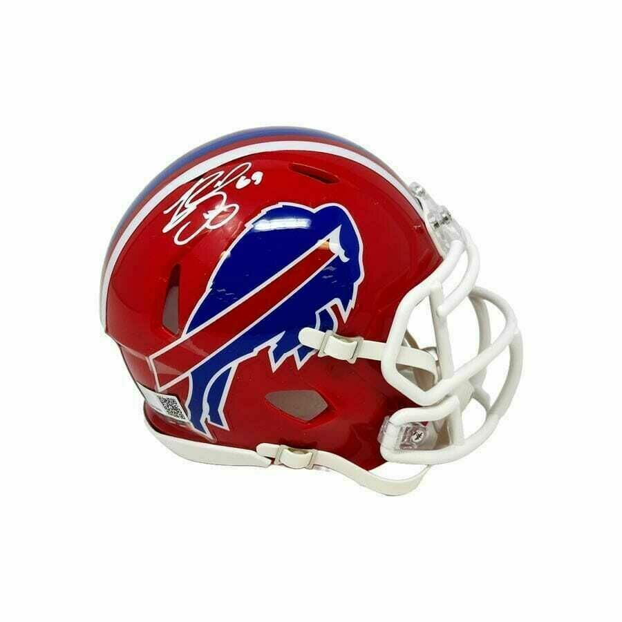 Reid Ferguson Signed Buffalo Bills Red Throwback Speed Mini Helmet