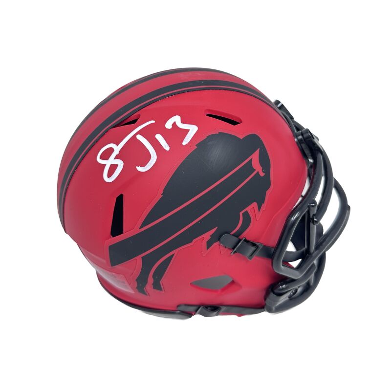 Stevie Johnson Signed Buffalo Bills Rave Mini Helmet