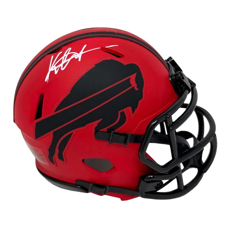 Keon Coleman Signed Buffalo Bills Rave Mini Helmet