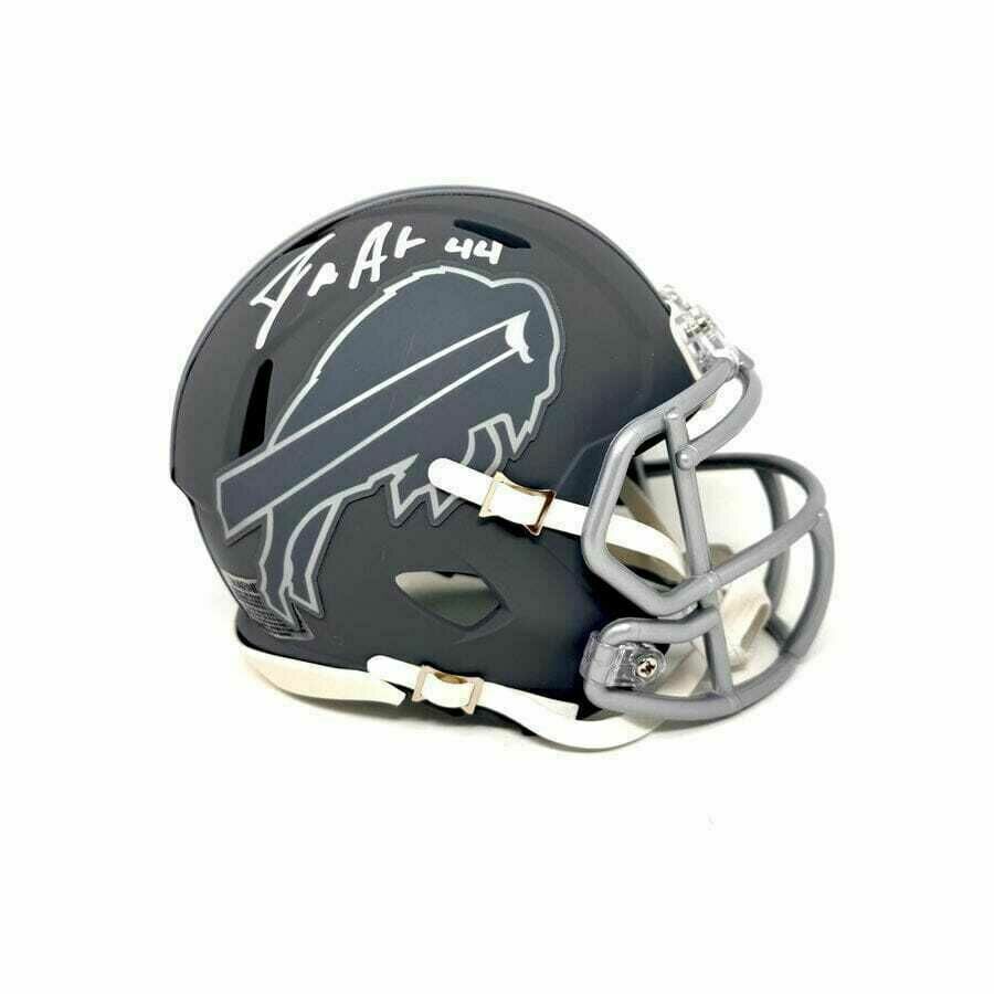 Joe Andreessen Signed Buffalo Bills Slate Mini Helmet