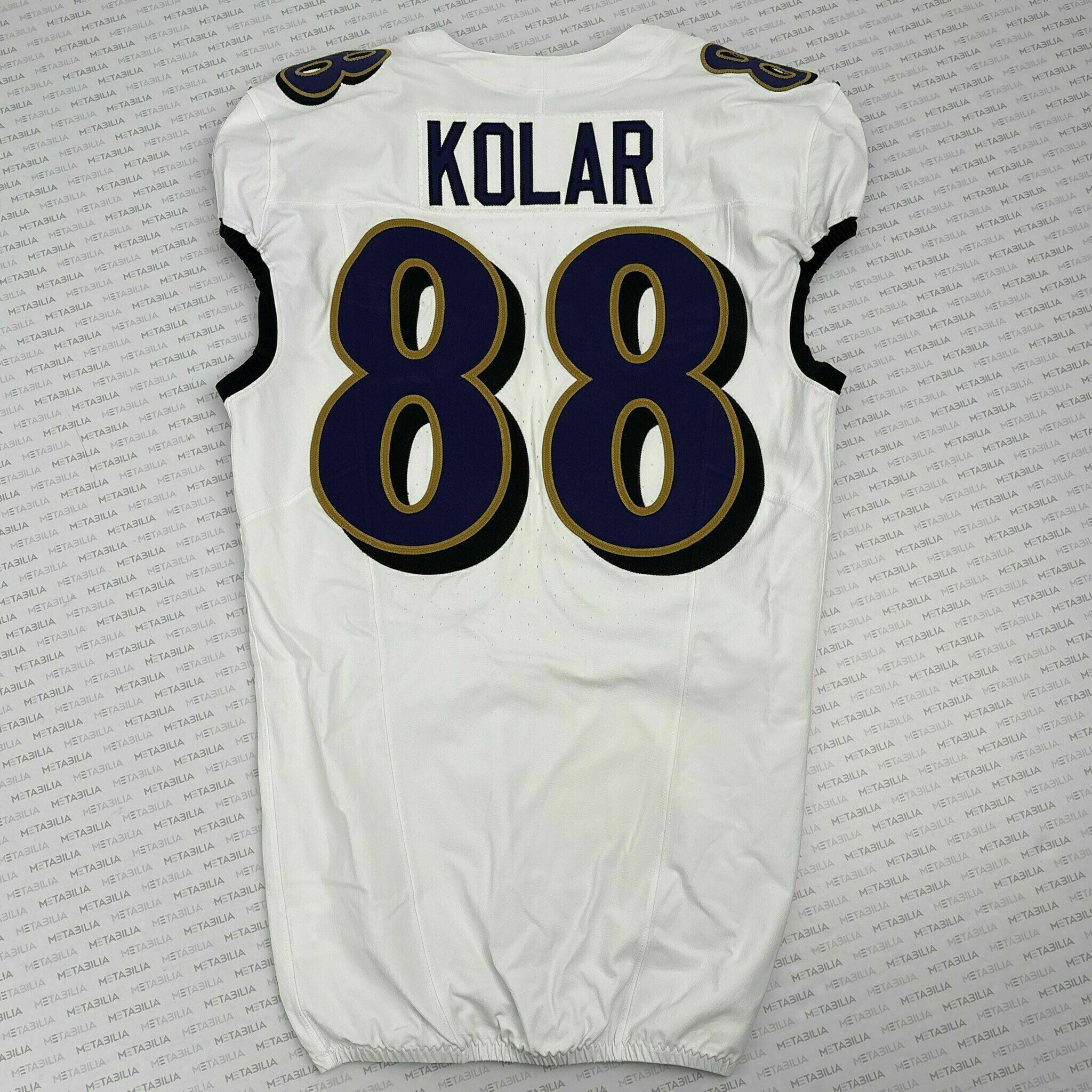 #88 Charlie Kolar Team-Issued White Jersey