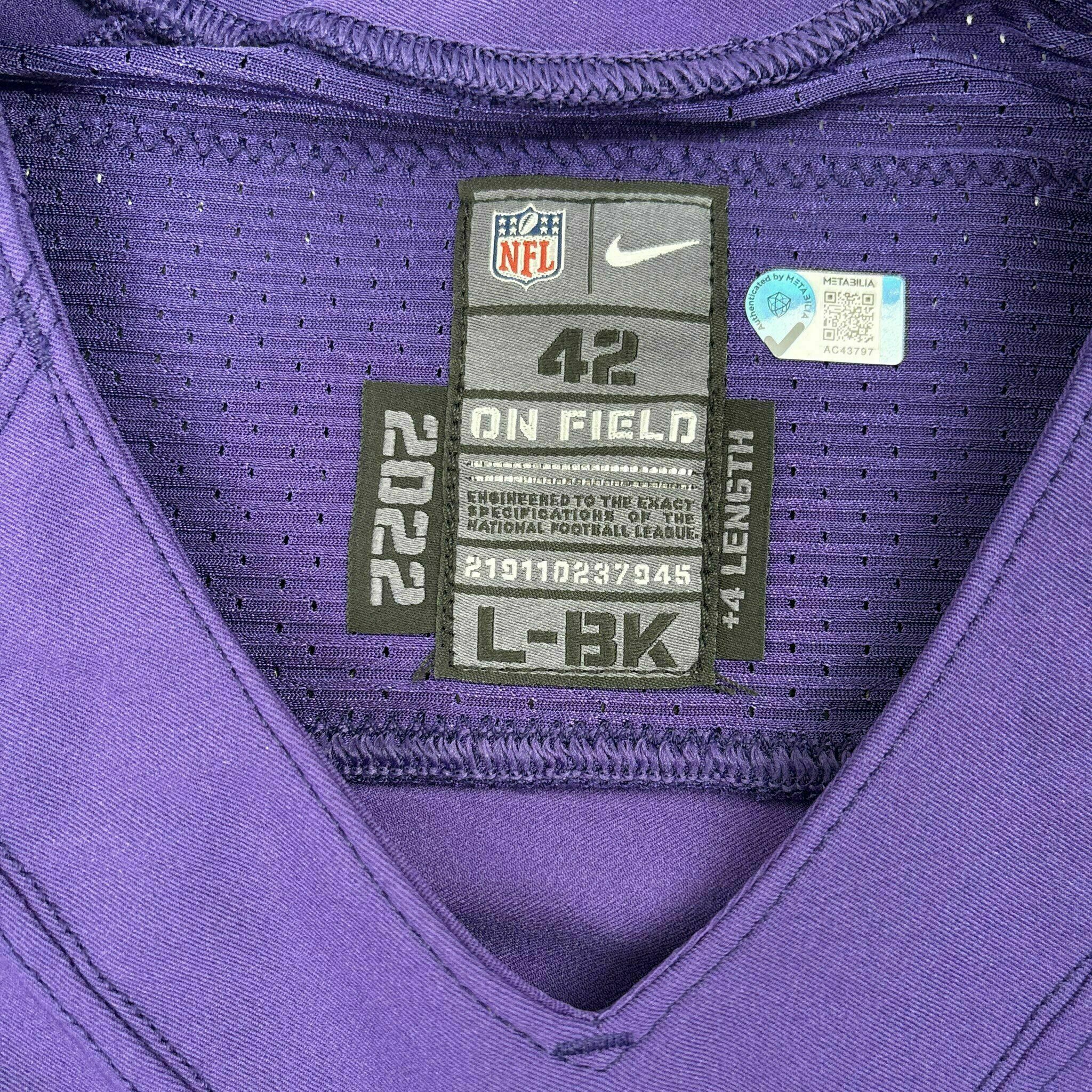 #98 Travis Jones Team-Issued Purple Jersey