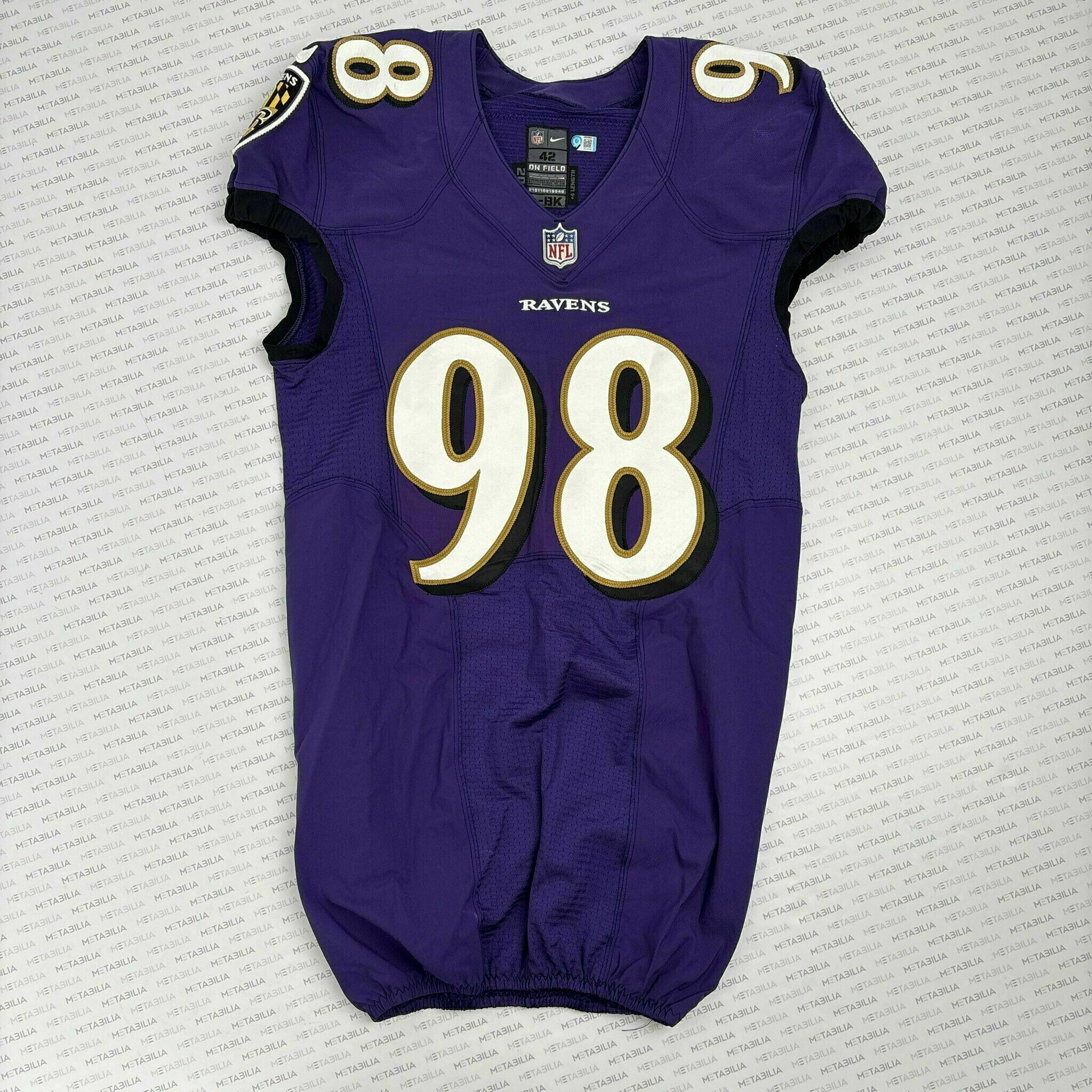 #98 Travis Jones Team-Issued Purple Jersey