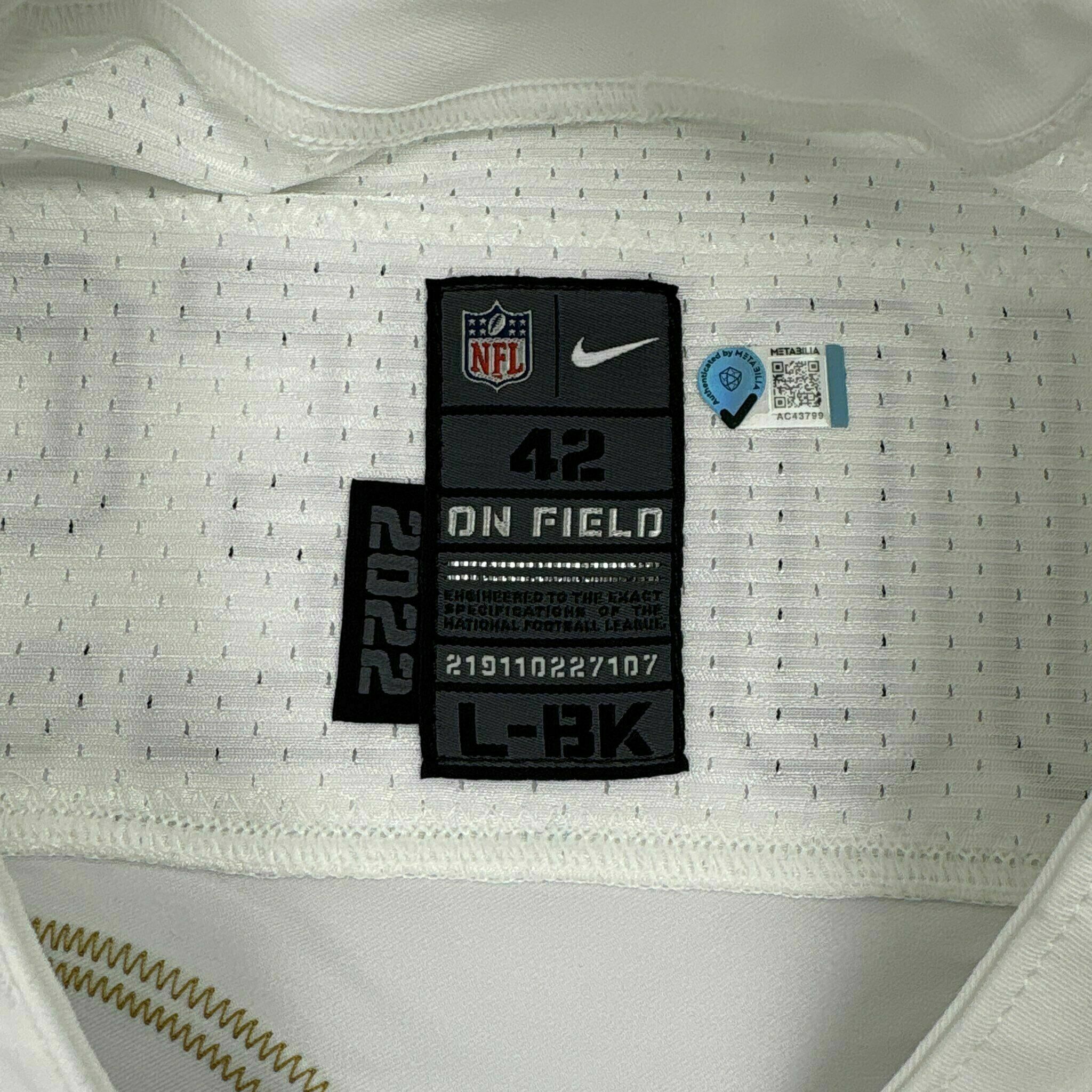 #98 Travis Jones Team-Issued White Jersey