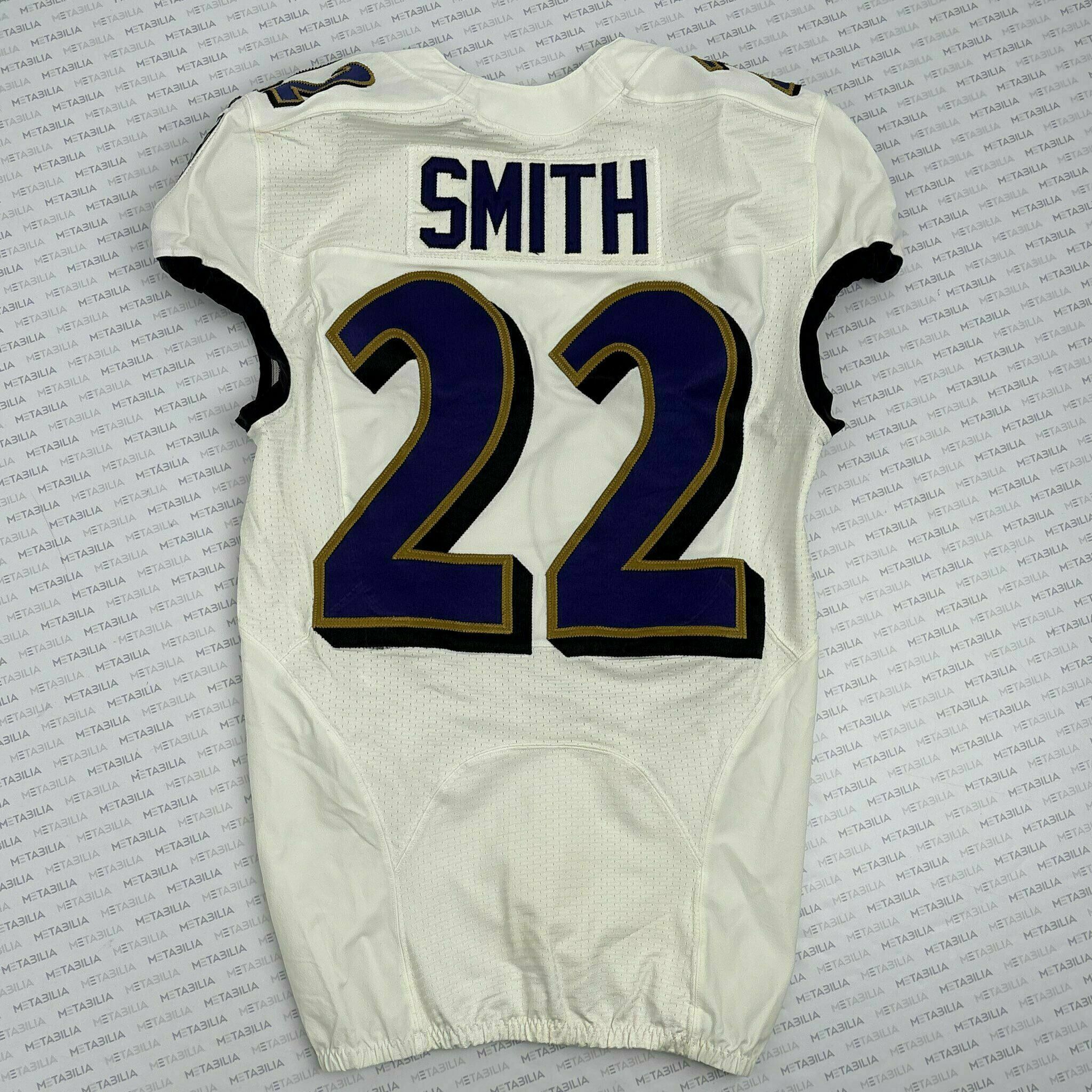 #22 Jimmy Smith Team-Issued White Jersey
