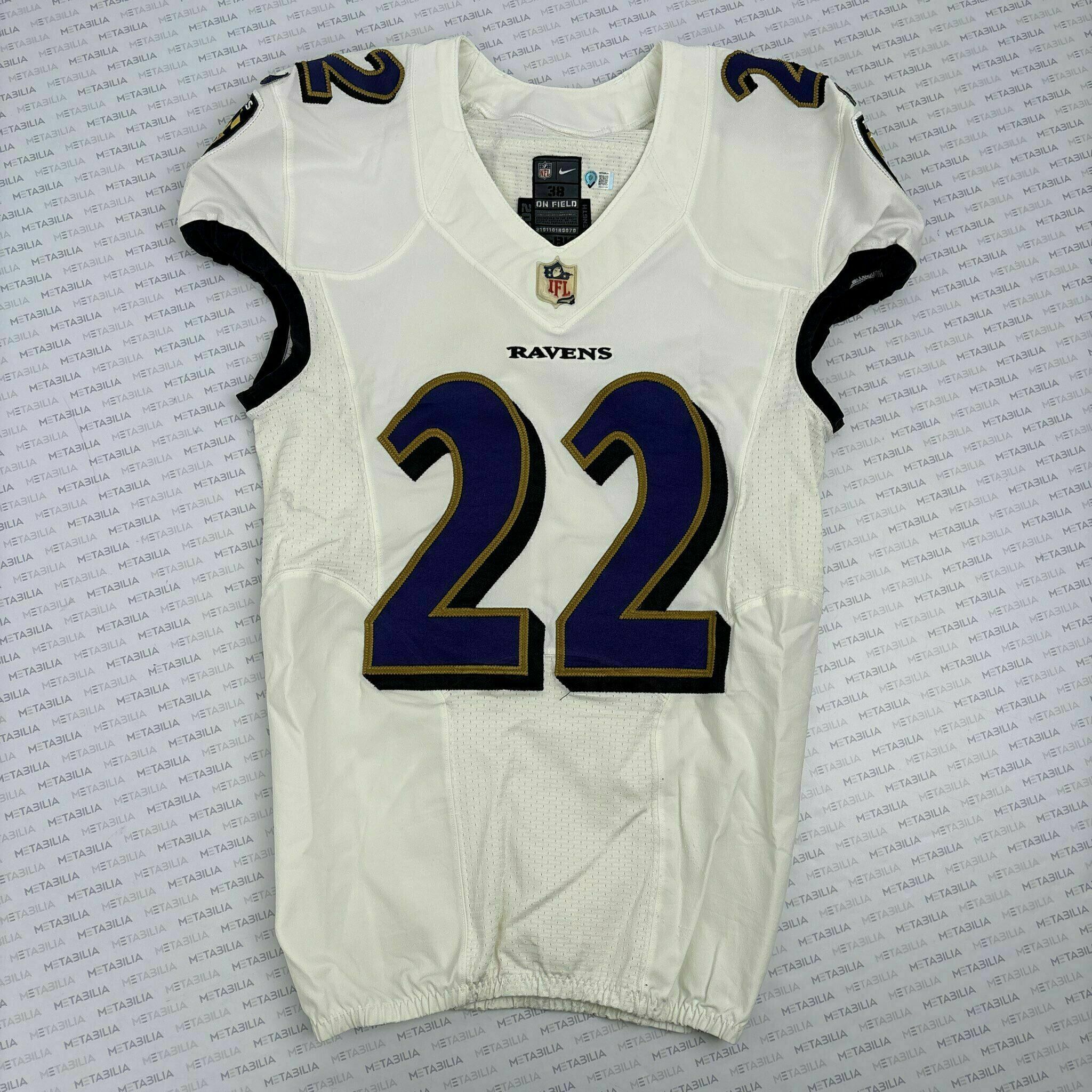 #22 Jimmy Smith Team-Issued White Jersey