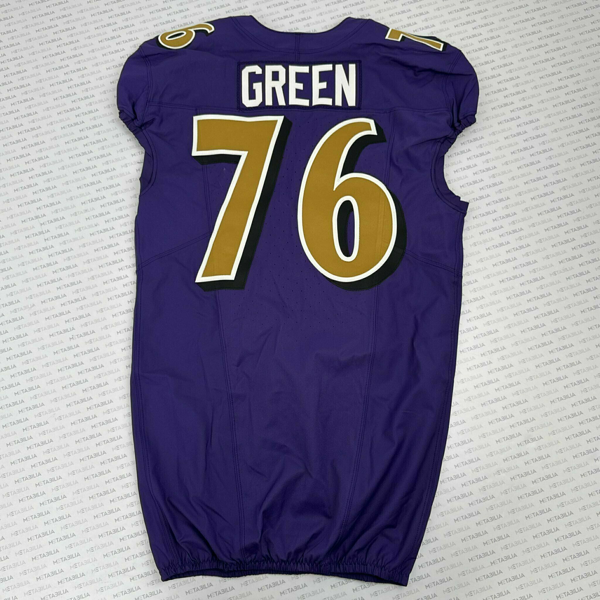 #76 Kenyon Green Team-Issued Purple Jersey