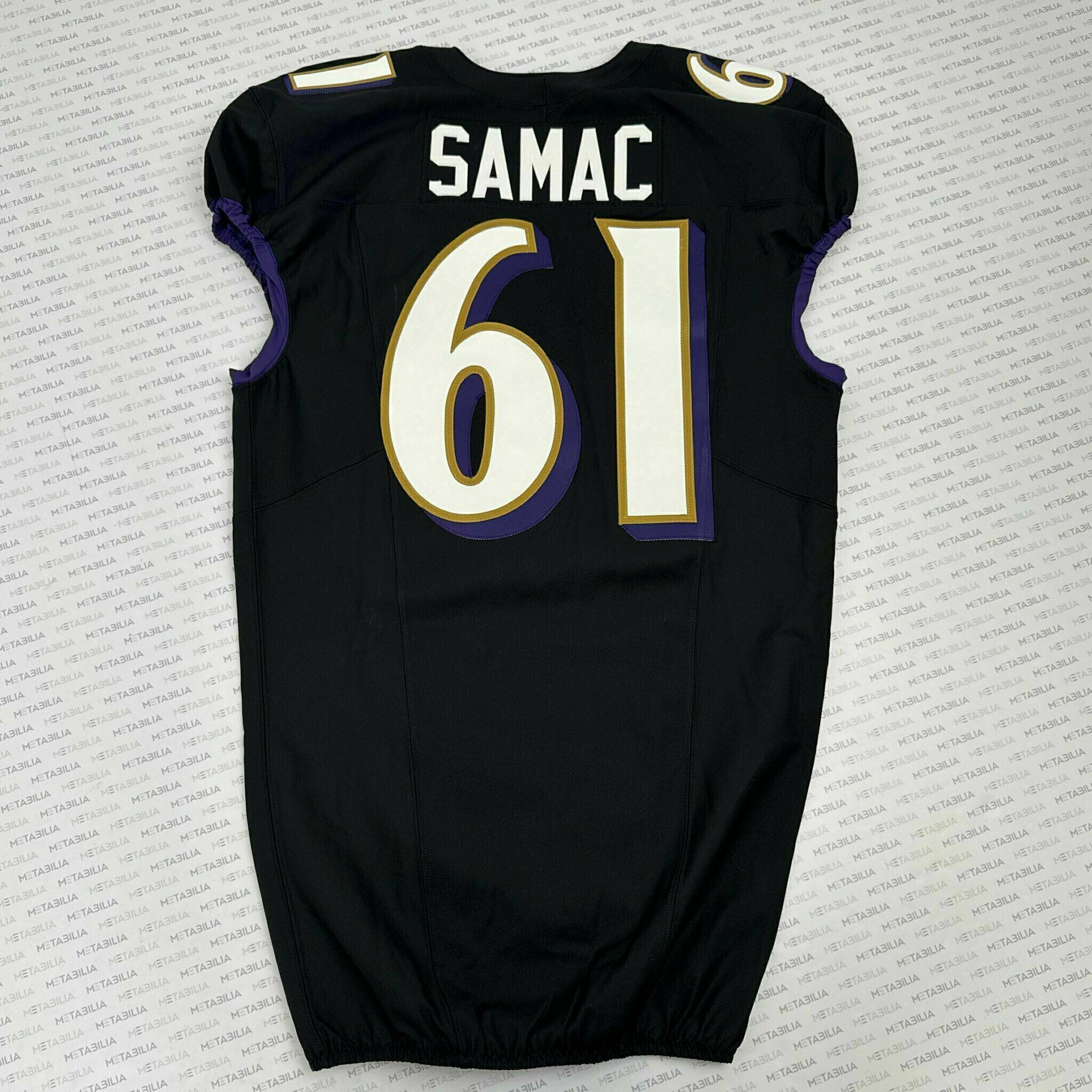 #61 Nick Samac Team-Issued Black Jersey