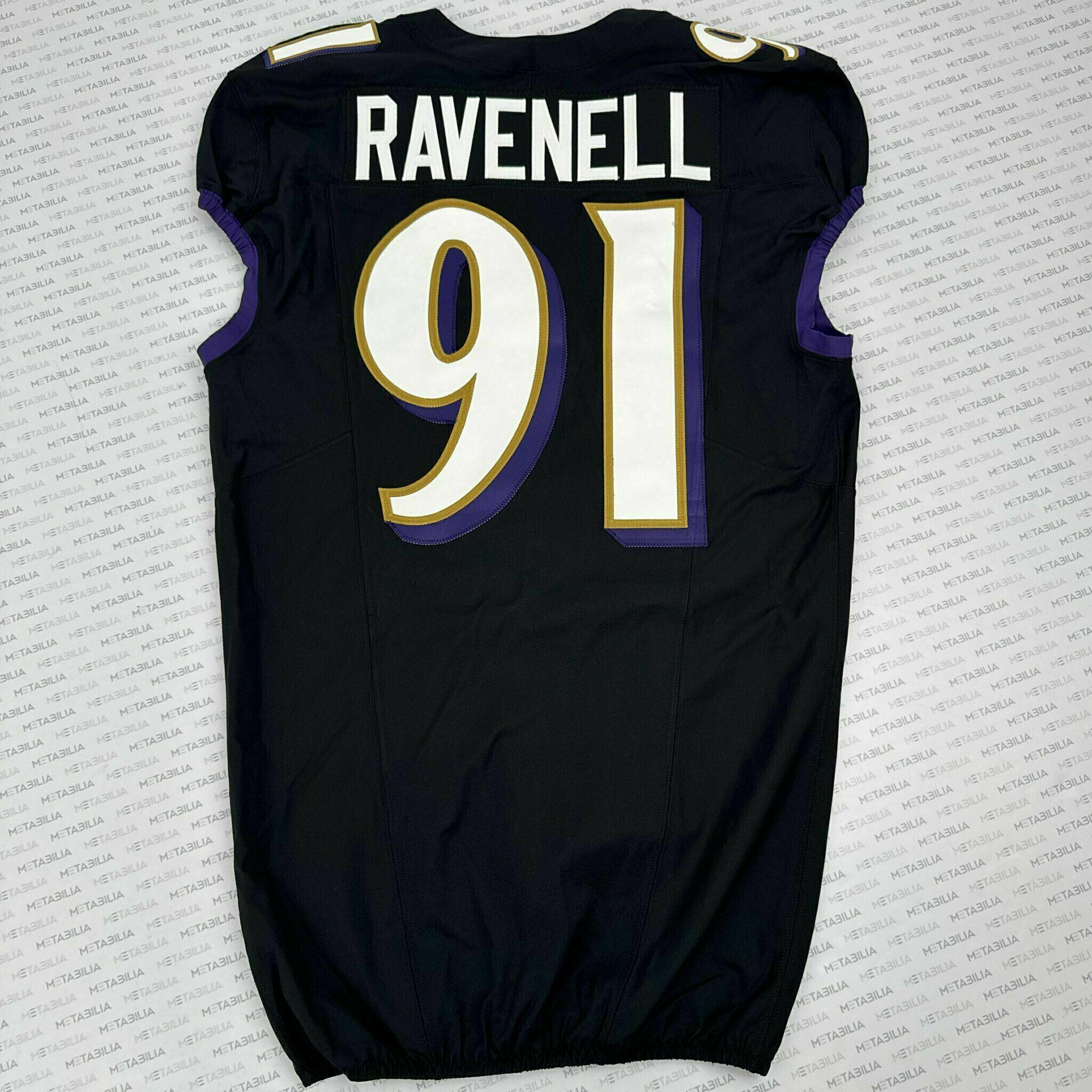 #91 C.J. Ravenell Team-Issued Black Jersey