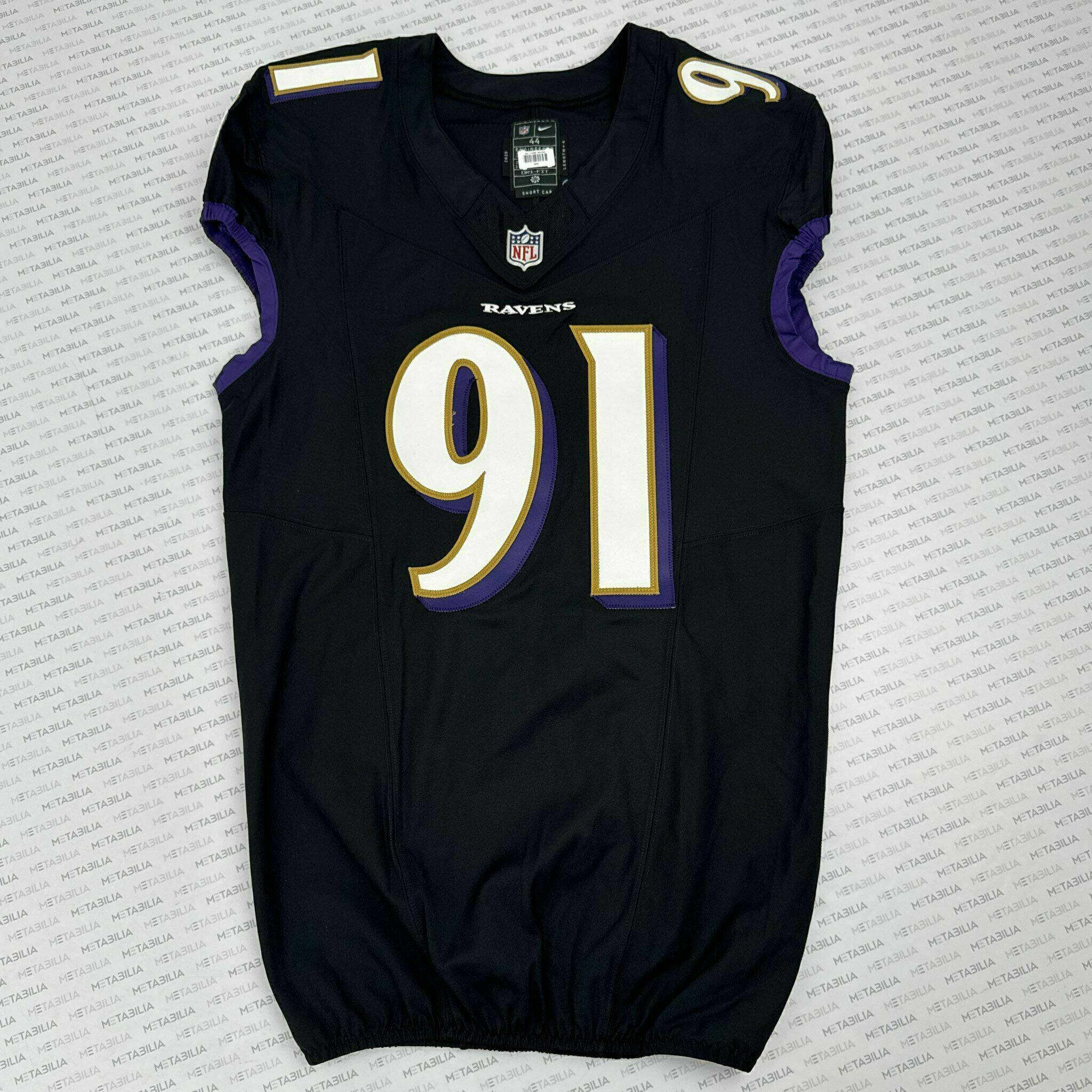 #91 C.J. Ravenell Team-Issued Black Jersey