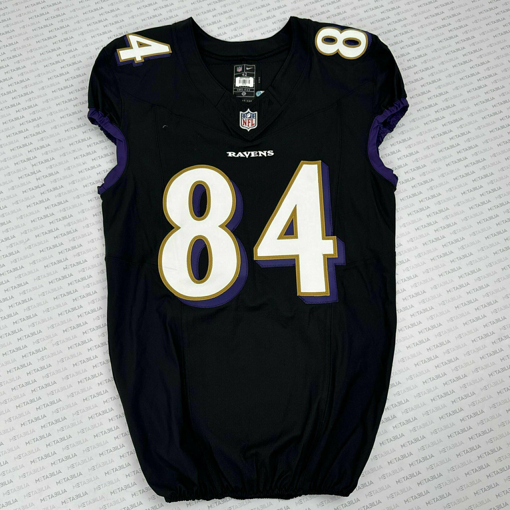 #84 Zaire Mitchell-Paden Team-Issued Black Jersey