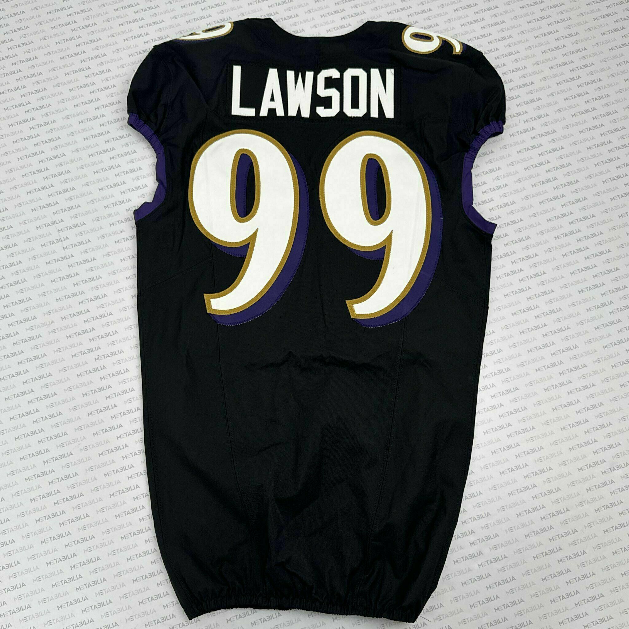 #99 Carl Lawson Team-Issued Black Jersey