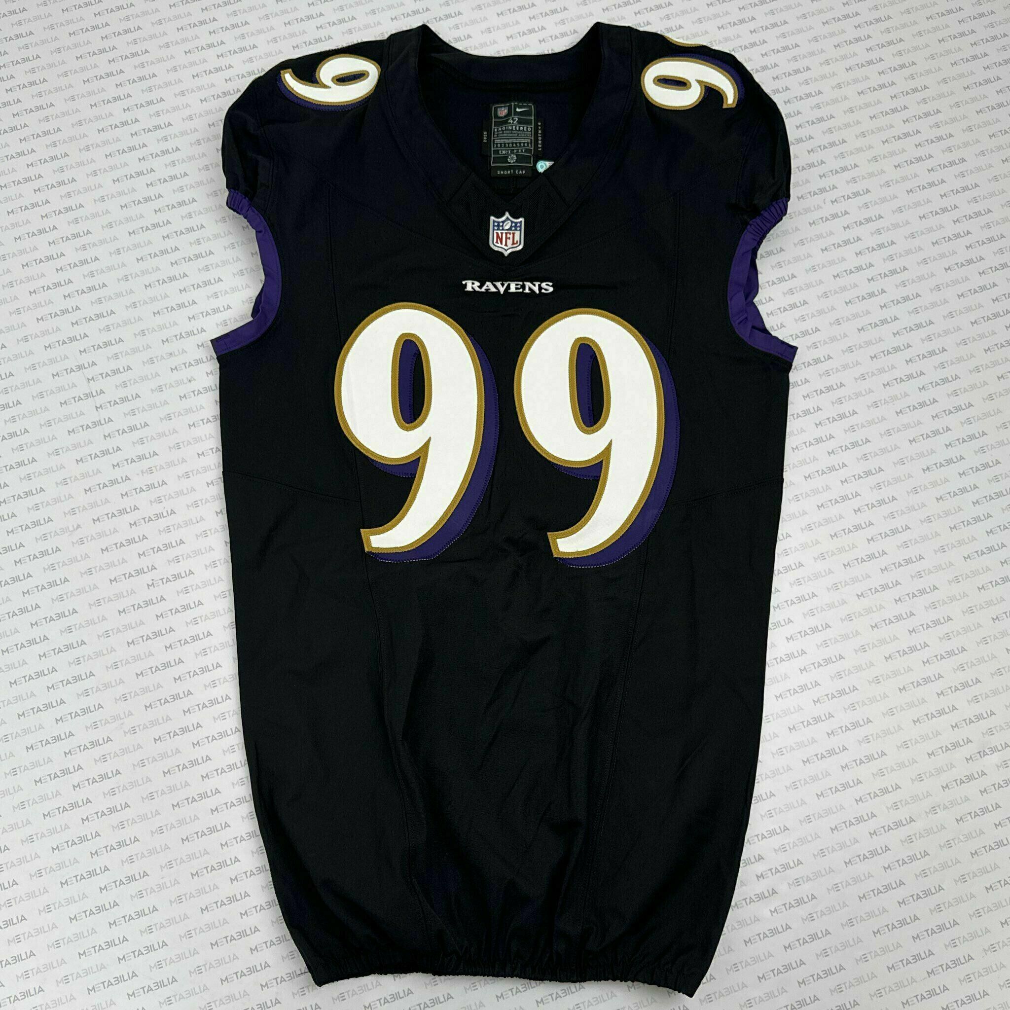 #99 Carl Lawson Team-Issued Black Jersey