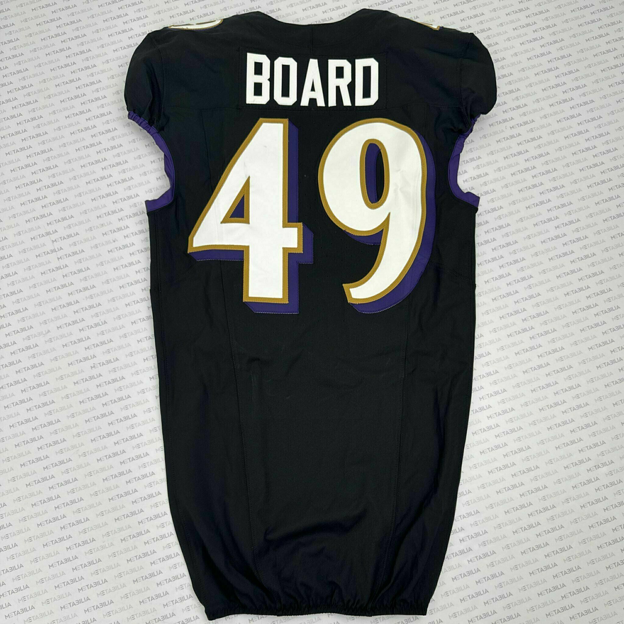 #49 Chris Board Team-Issued Black Jersey