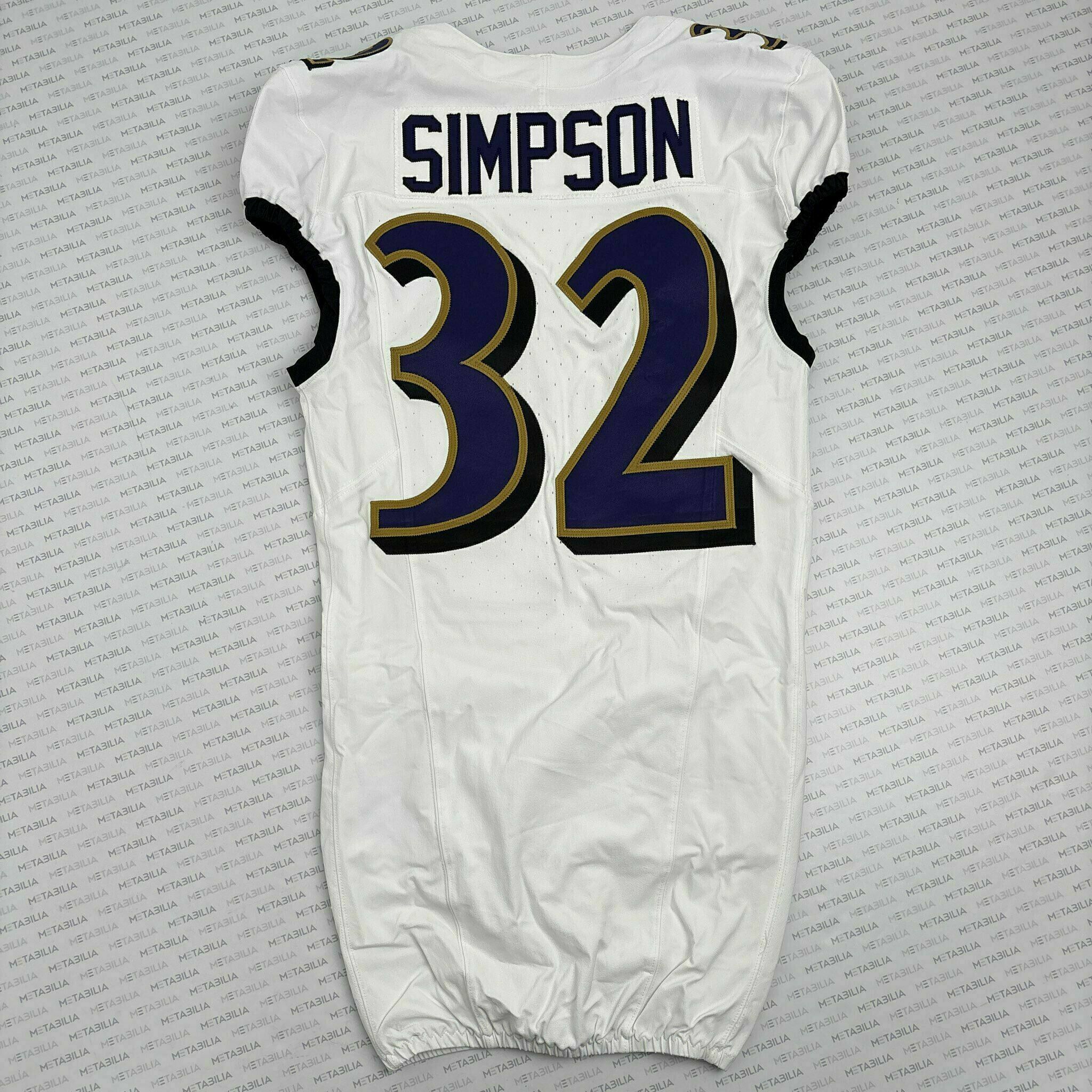#32 Trenton Simpson Team-Issued White Jersey