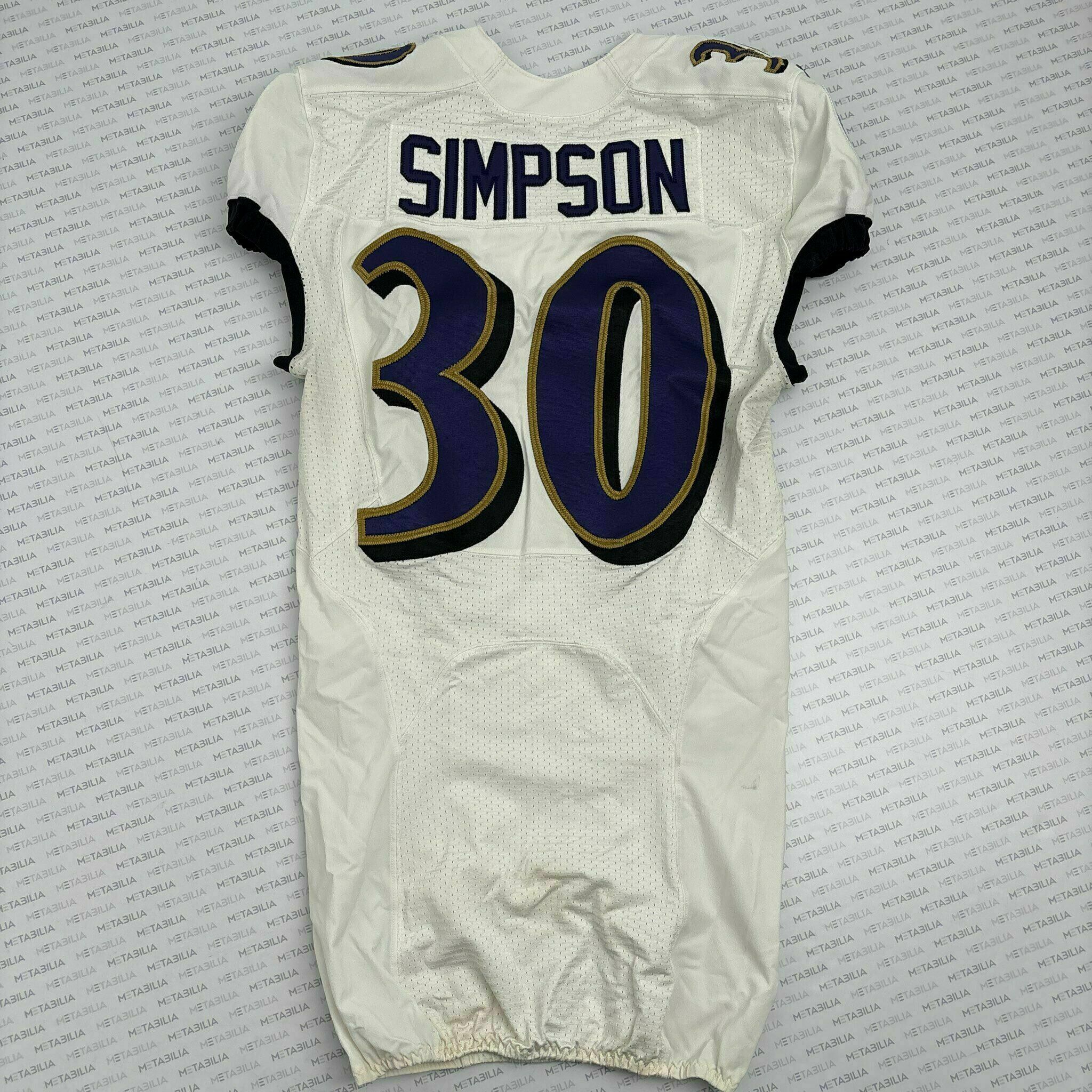 #30 Trenton Simpson Team-Issued White Jersey