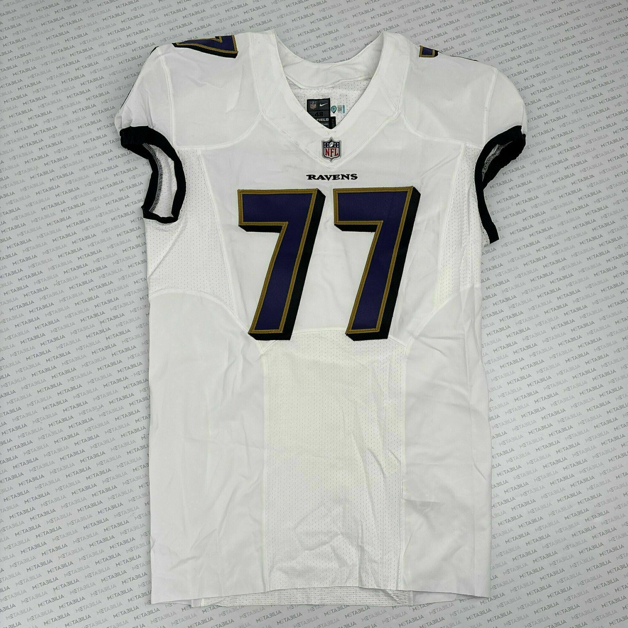 #77 Daniel Faalele Team-Issued White Jersey