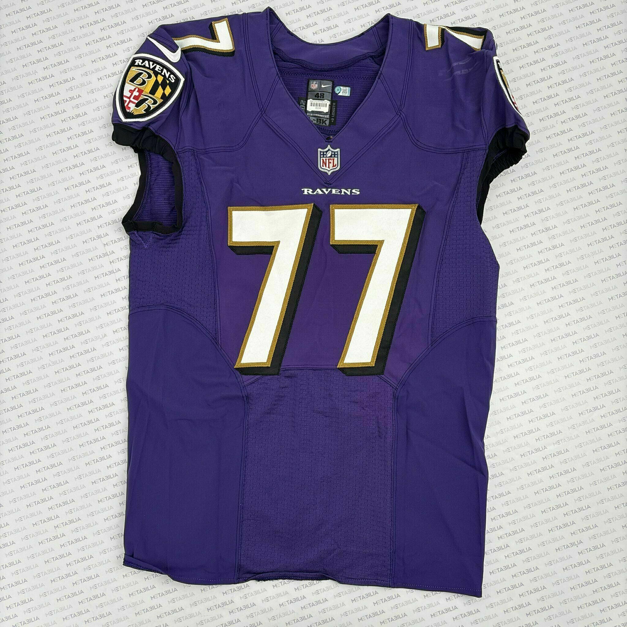 #77 Daniel Faalele Team-Issued Purple Jersey