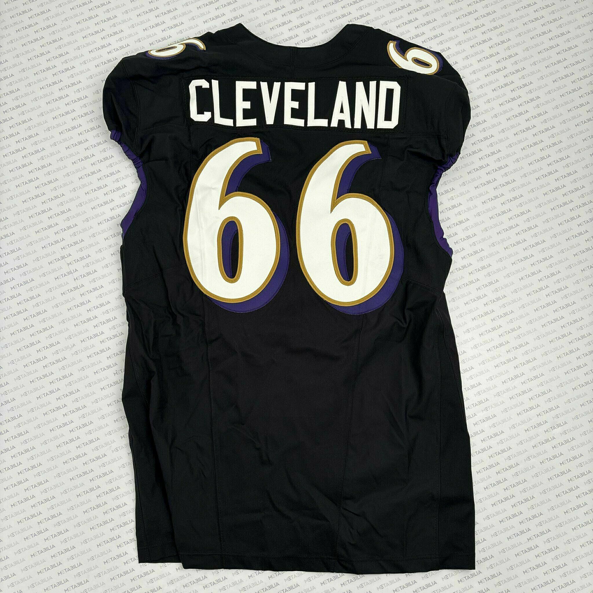 #66 Ben Cleveland Team-Issued Black Jersey