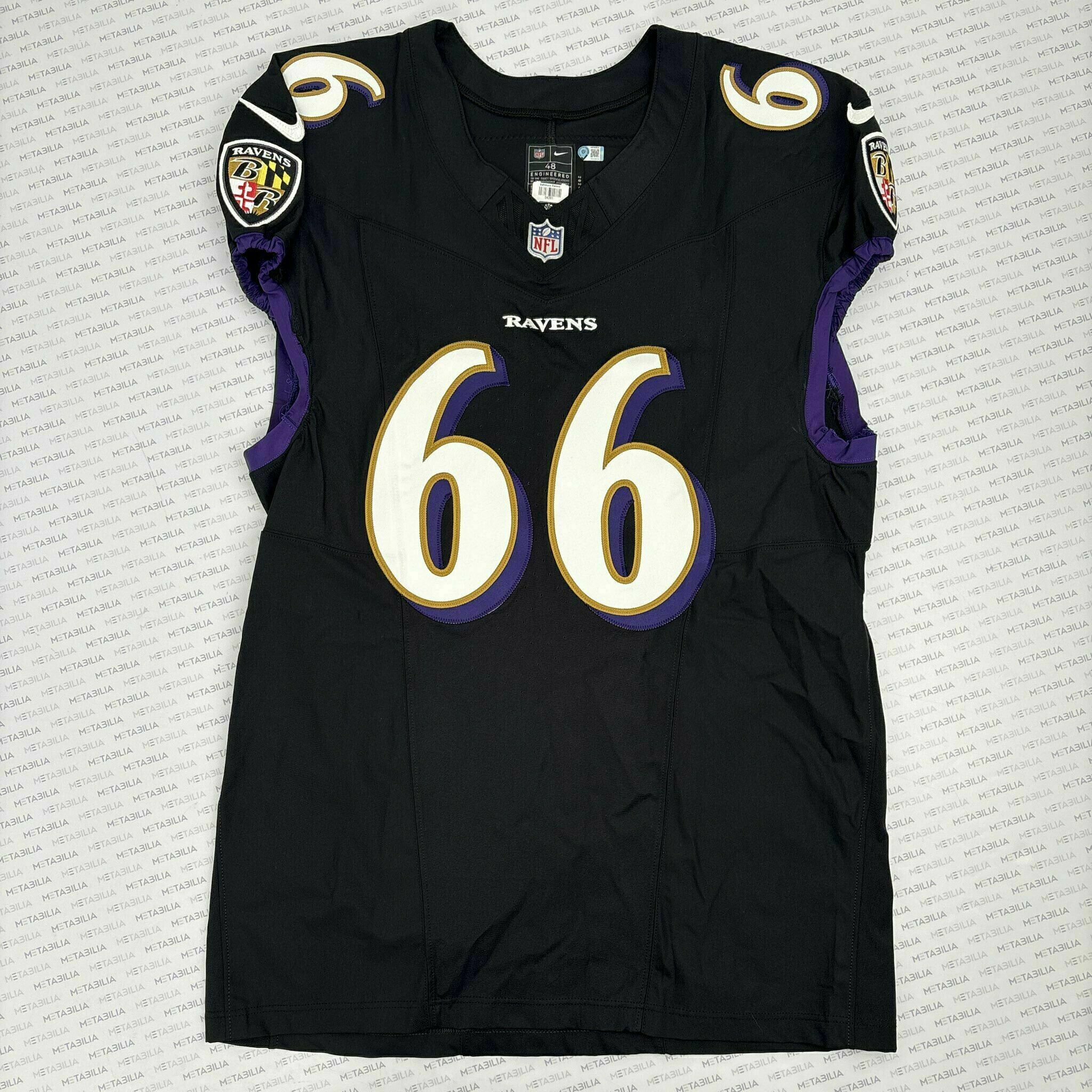 #66 Ben Cleveland Team-Issued Black Jersey