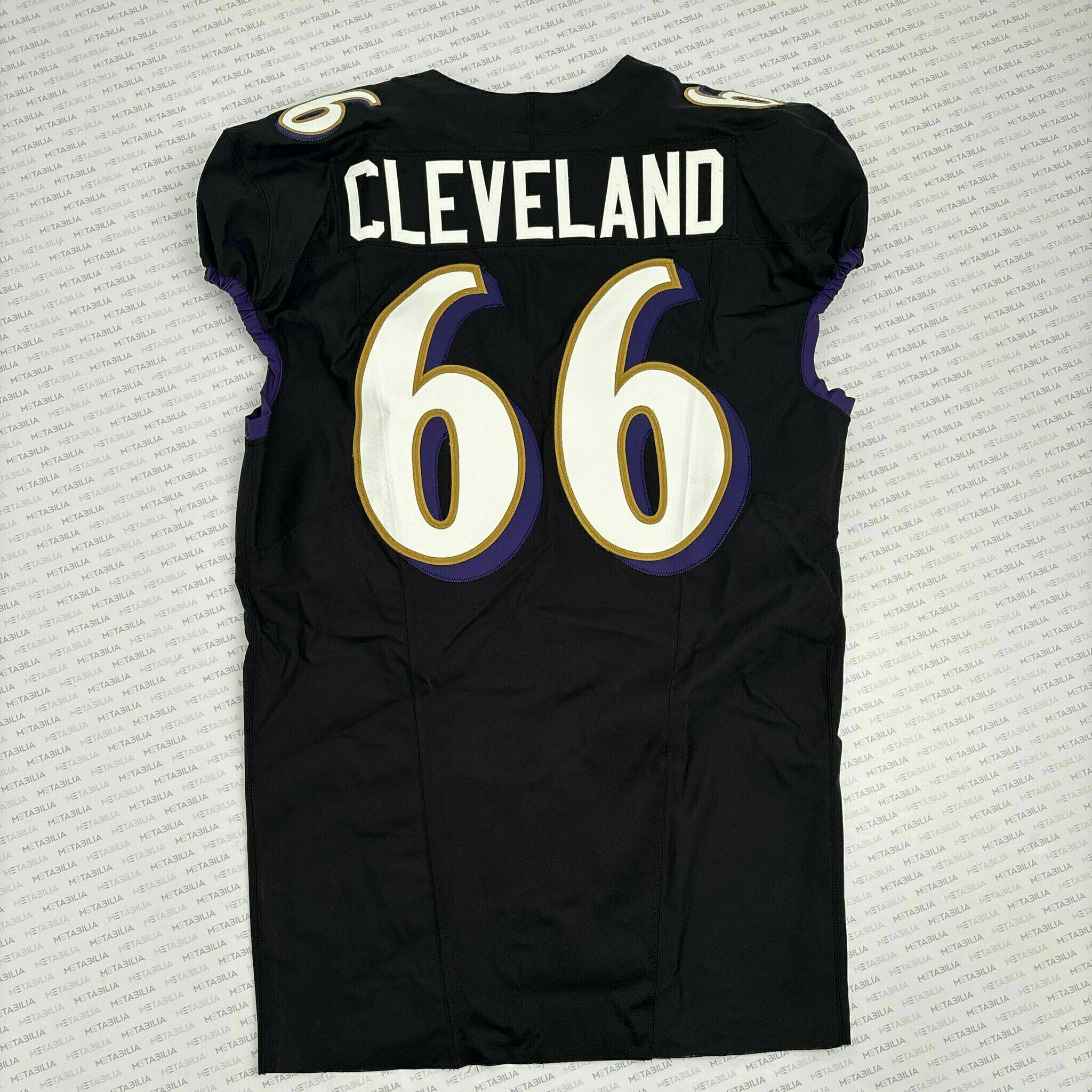 #66 Ben Cleveland Team-Issued Black Jersey