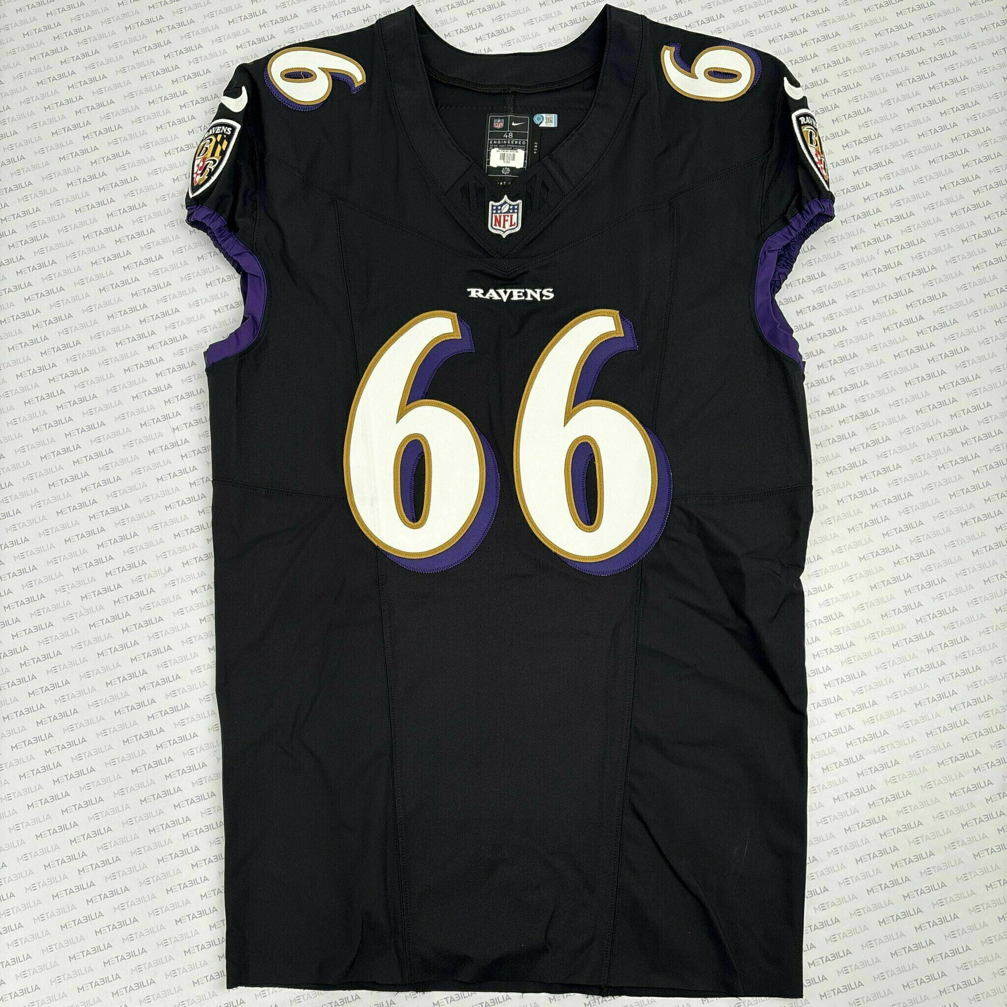#66 Ben Cleveland Team-Issued Black Jersey