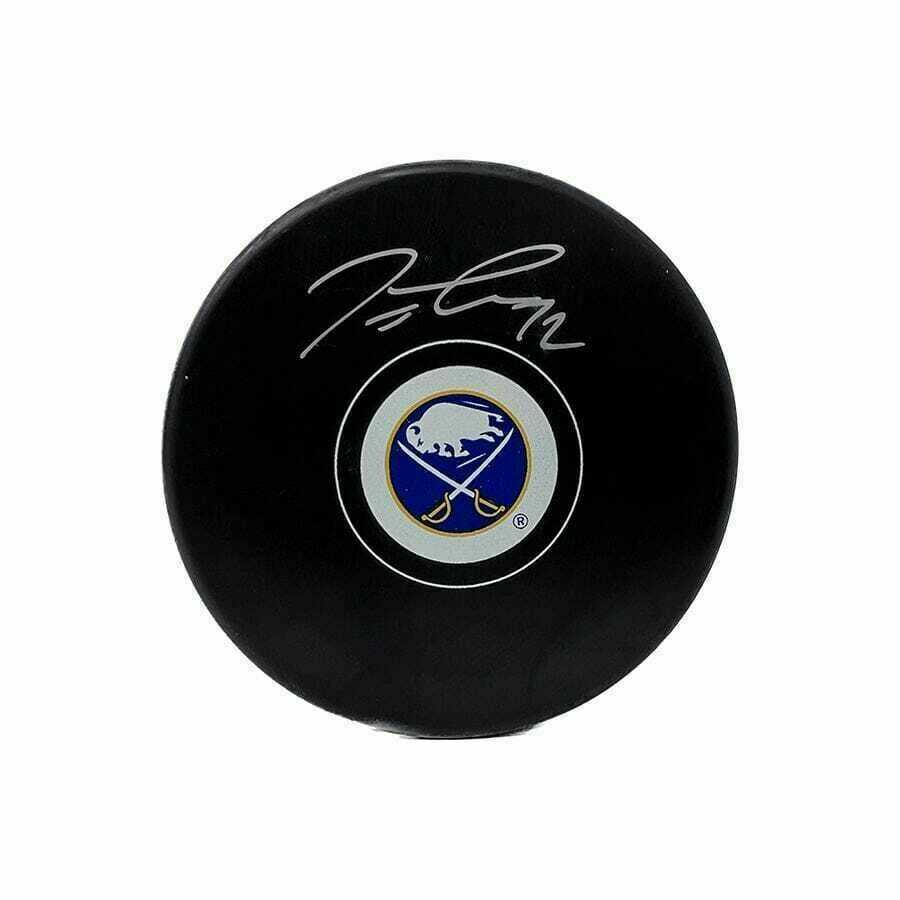 Tage Thompson Signed Buffalo Sabres Small Logo Puck