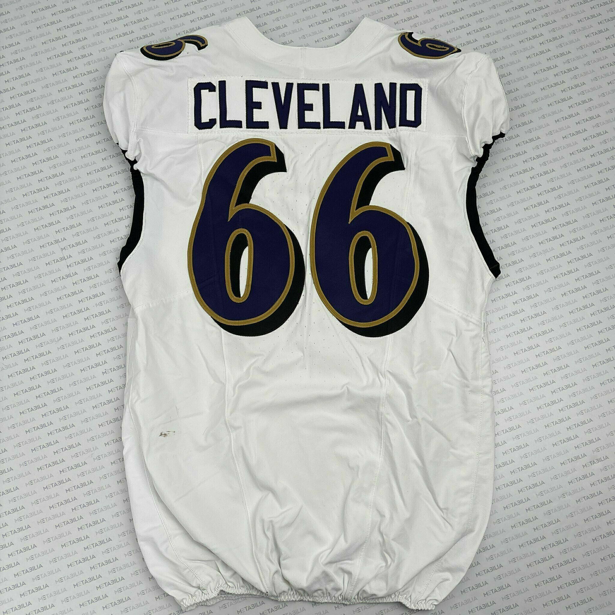 #66 Ben Cleveland Team-Issued White Jersey