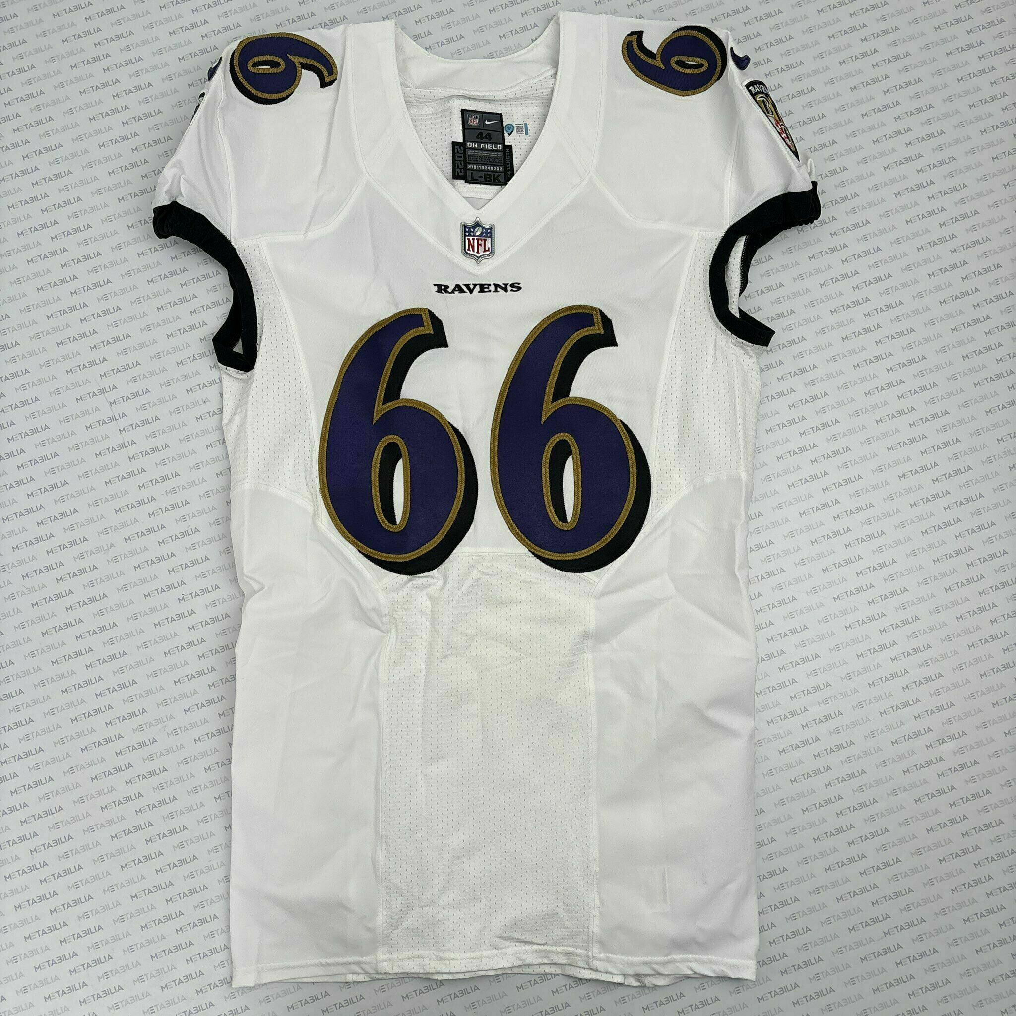 #66 Ben Cleveland Team-Issued White Jersey
