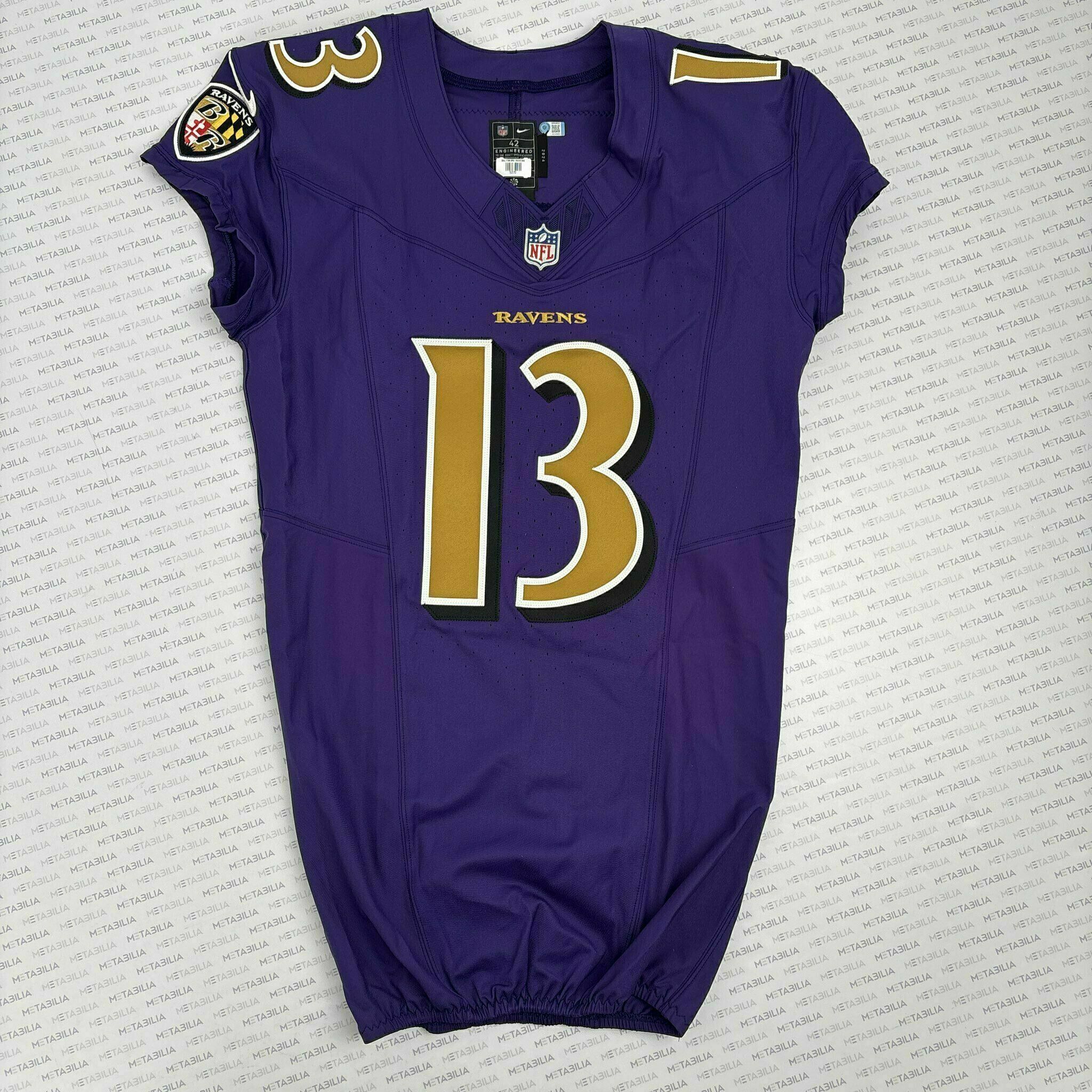 #13 Devin Leary Team-Issued Purple Jersey