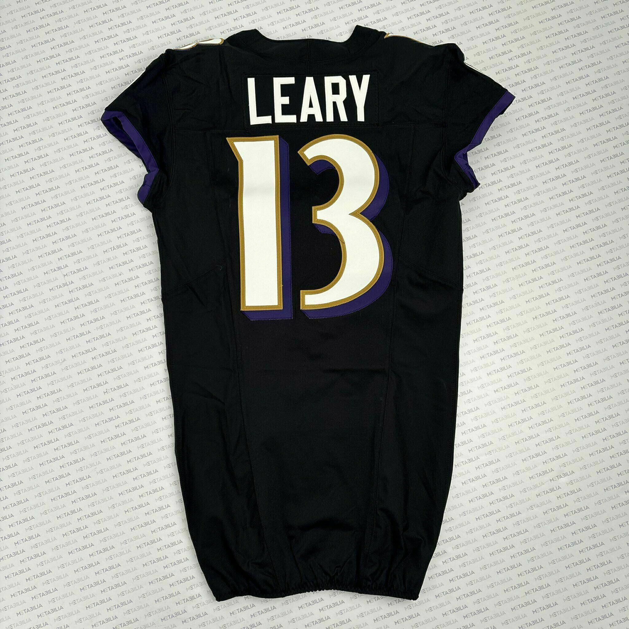 #13 Devin Leary Team-Issued Black Jersey - #1