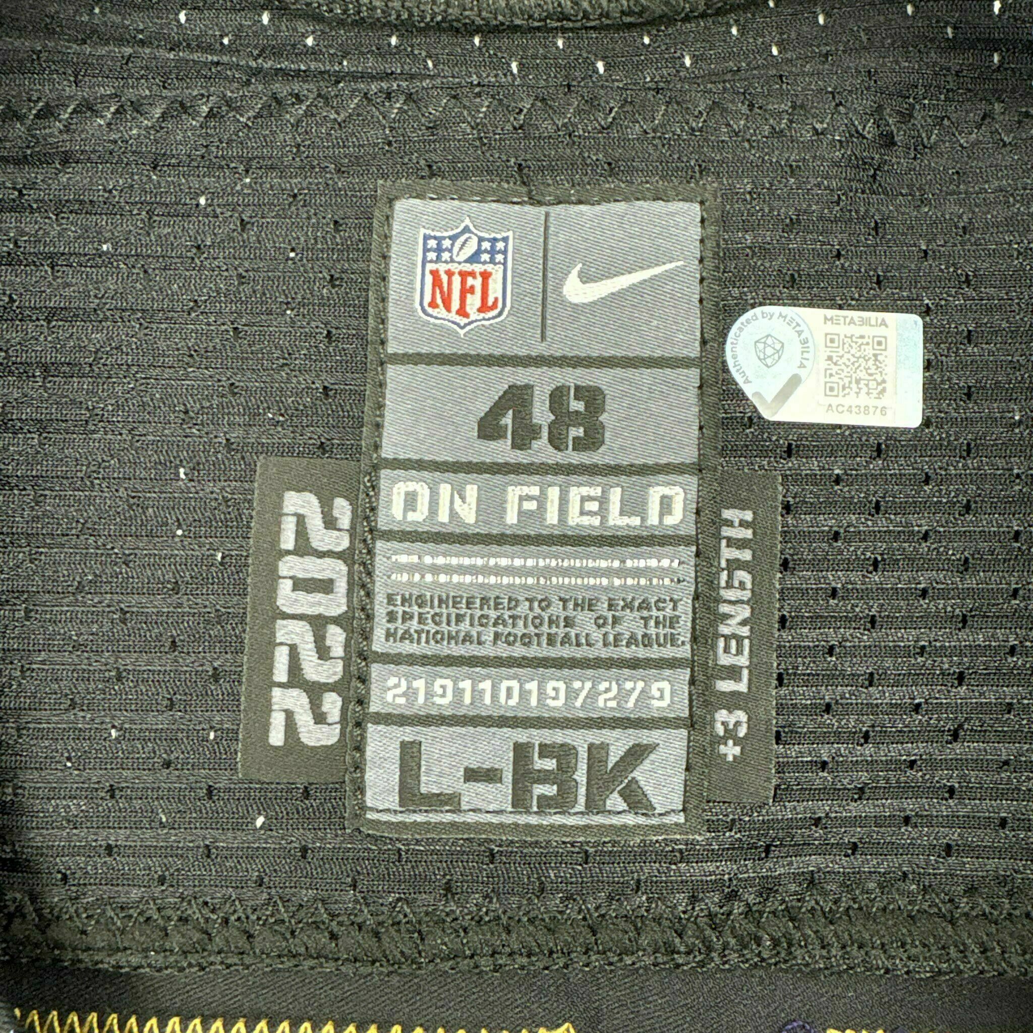 #77 Daniel Faalele Team-Issued Black Jersey