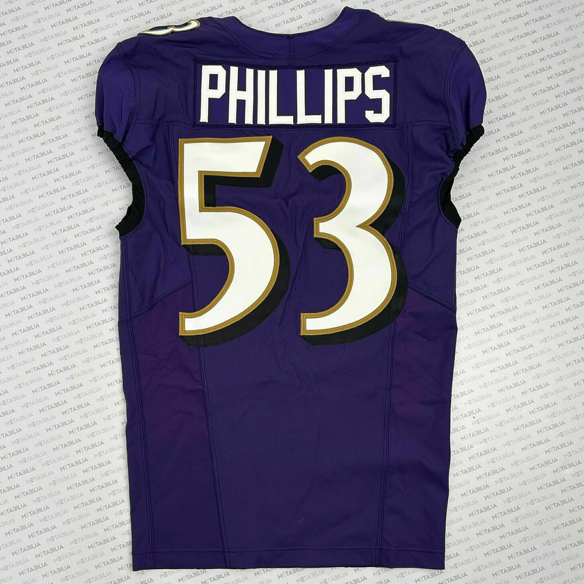 #53 Del'Shawn Phillips Team-Issued Purple Jersey