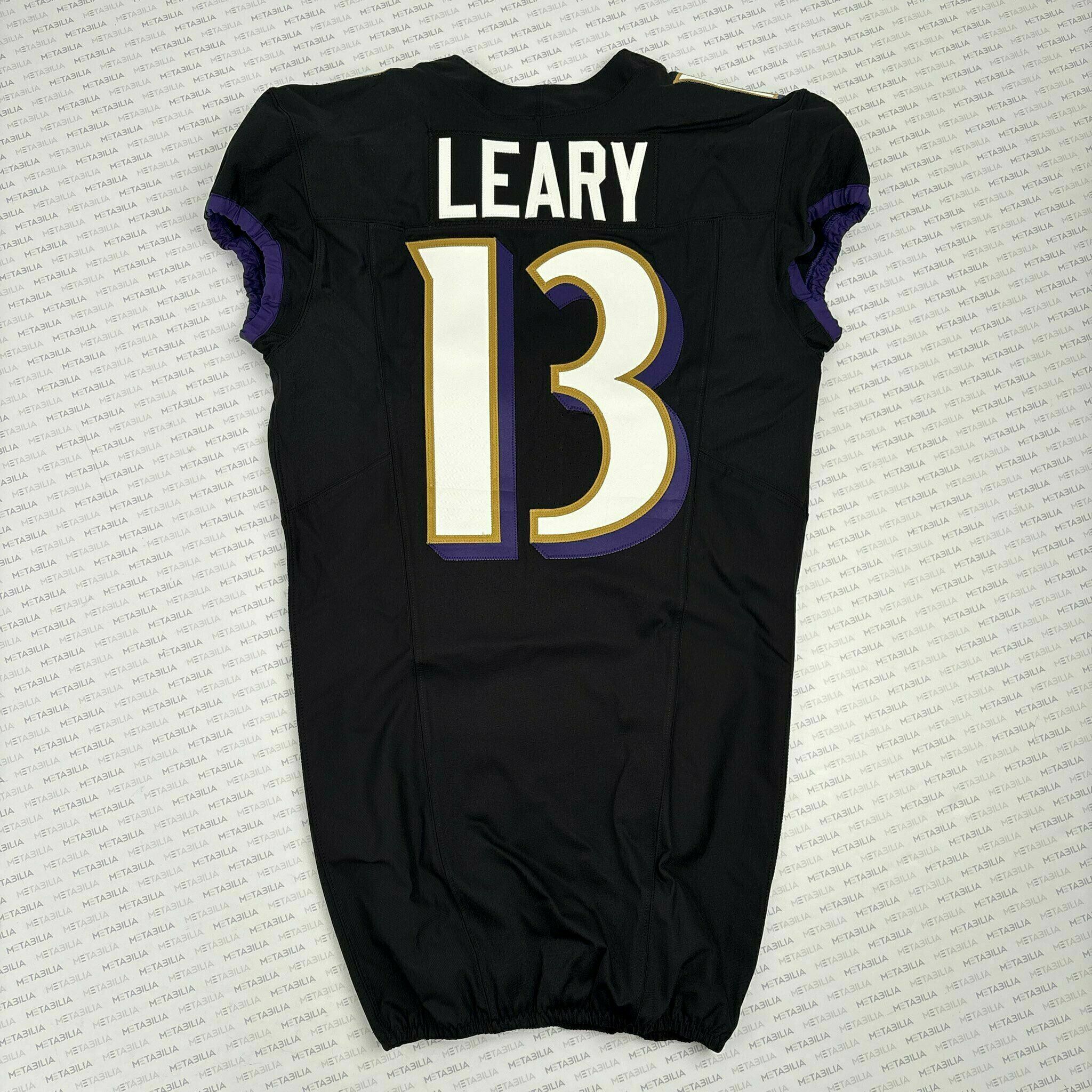 #13 Devin Leary Team-Issued Black Jersey