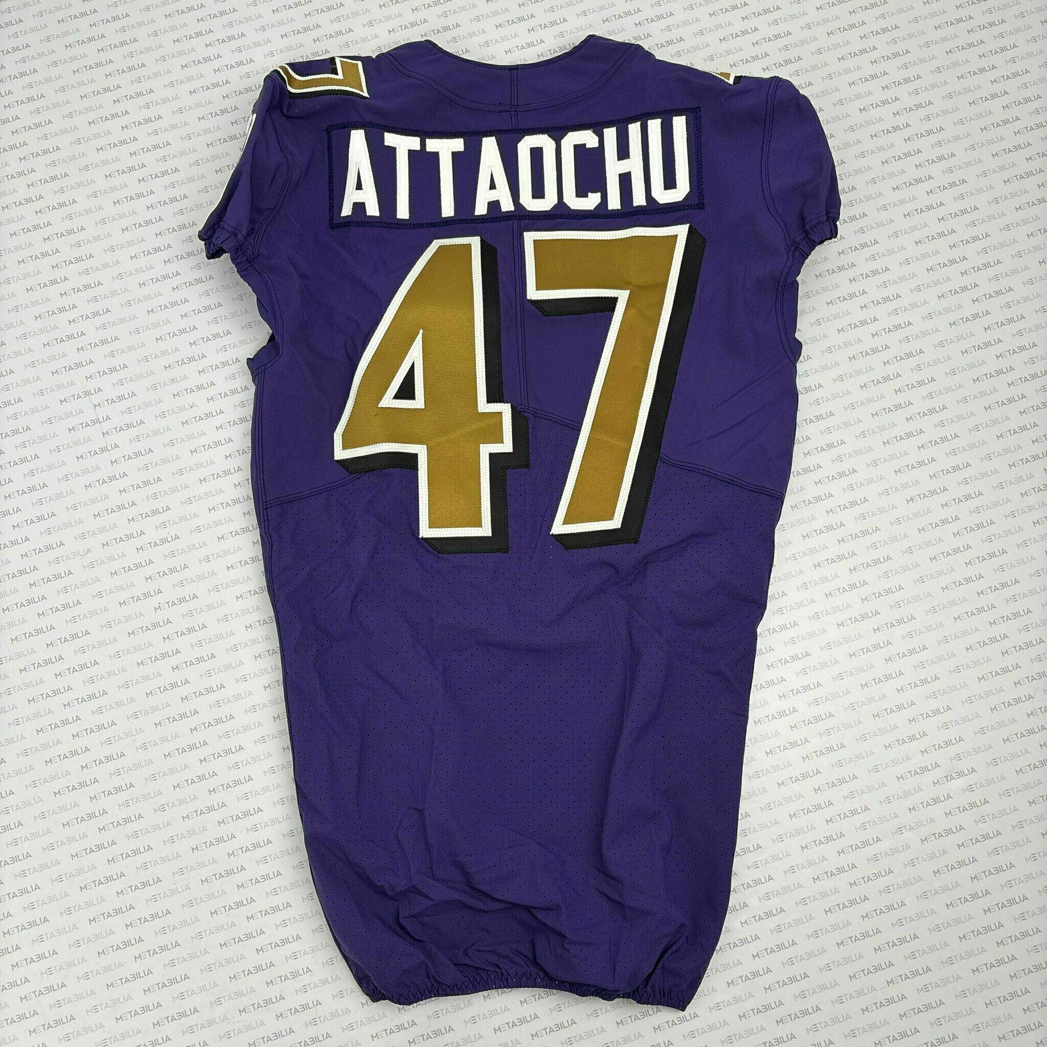 #47 Jeremiah Attaochu Team-Issued Purple Jersey