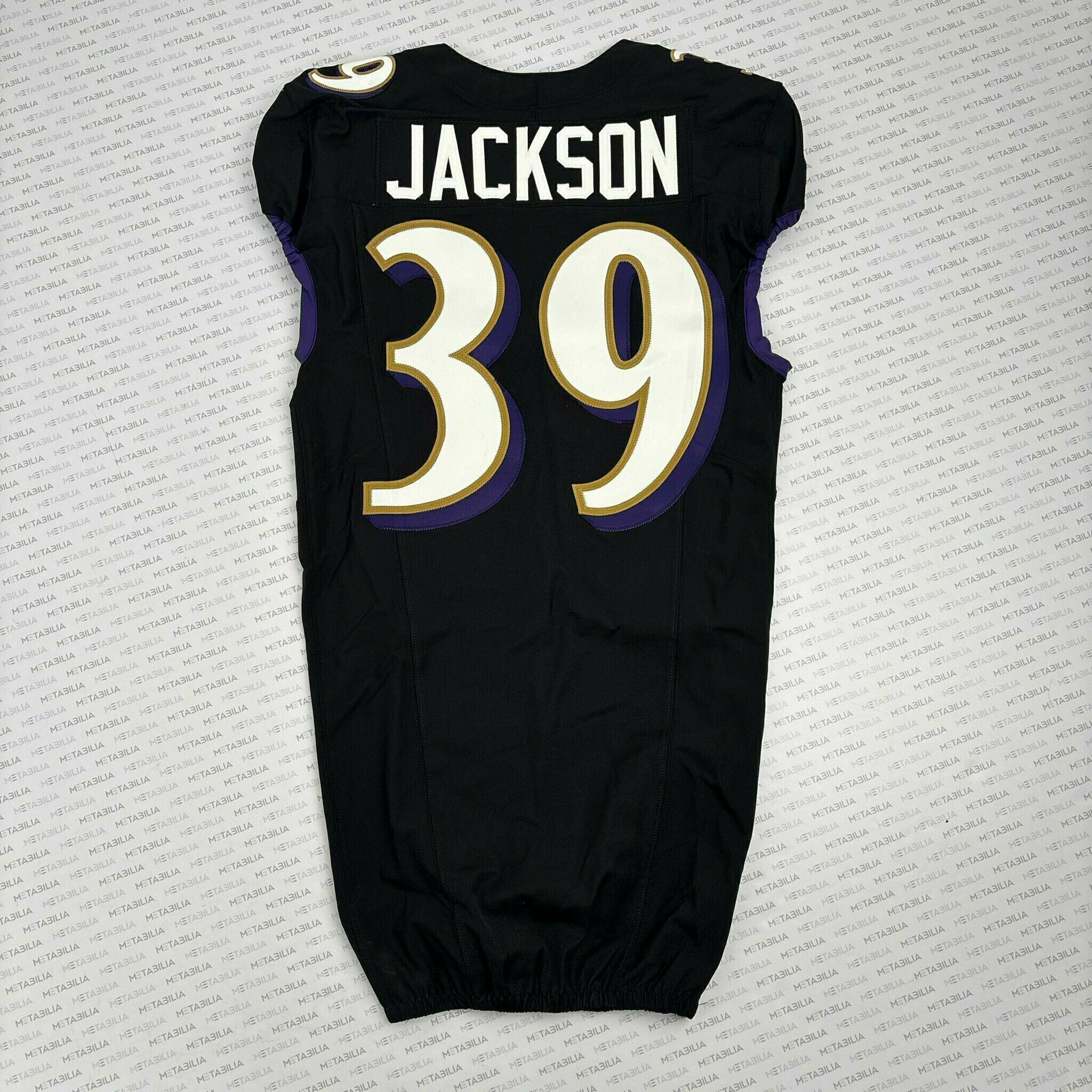 #39 Eddie Jackson Team-Issued Black Jersey