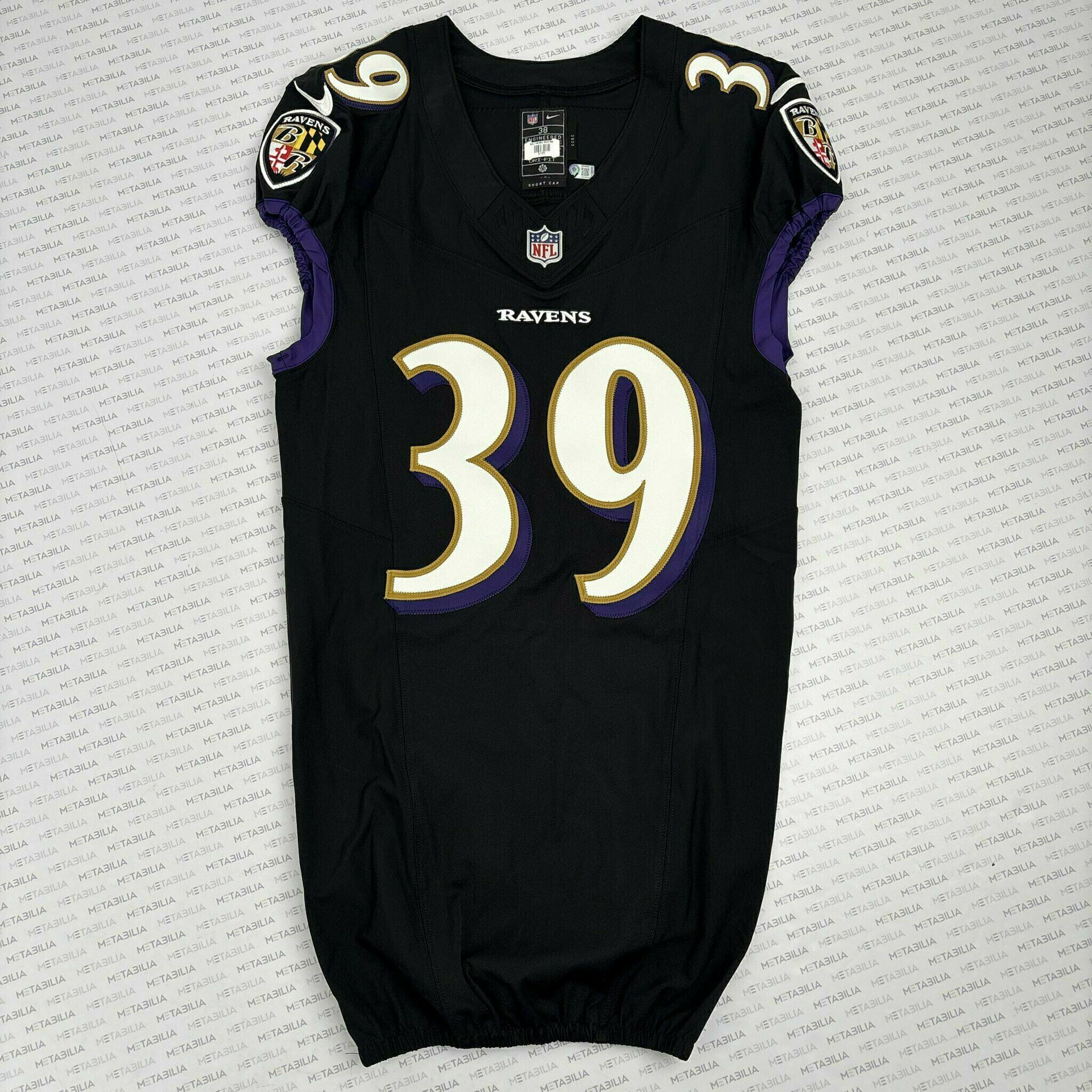#39 Eddie Jackson Team-Issued Black Jersey