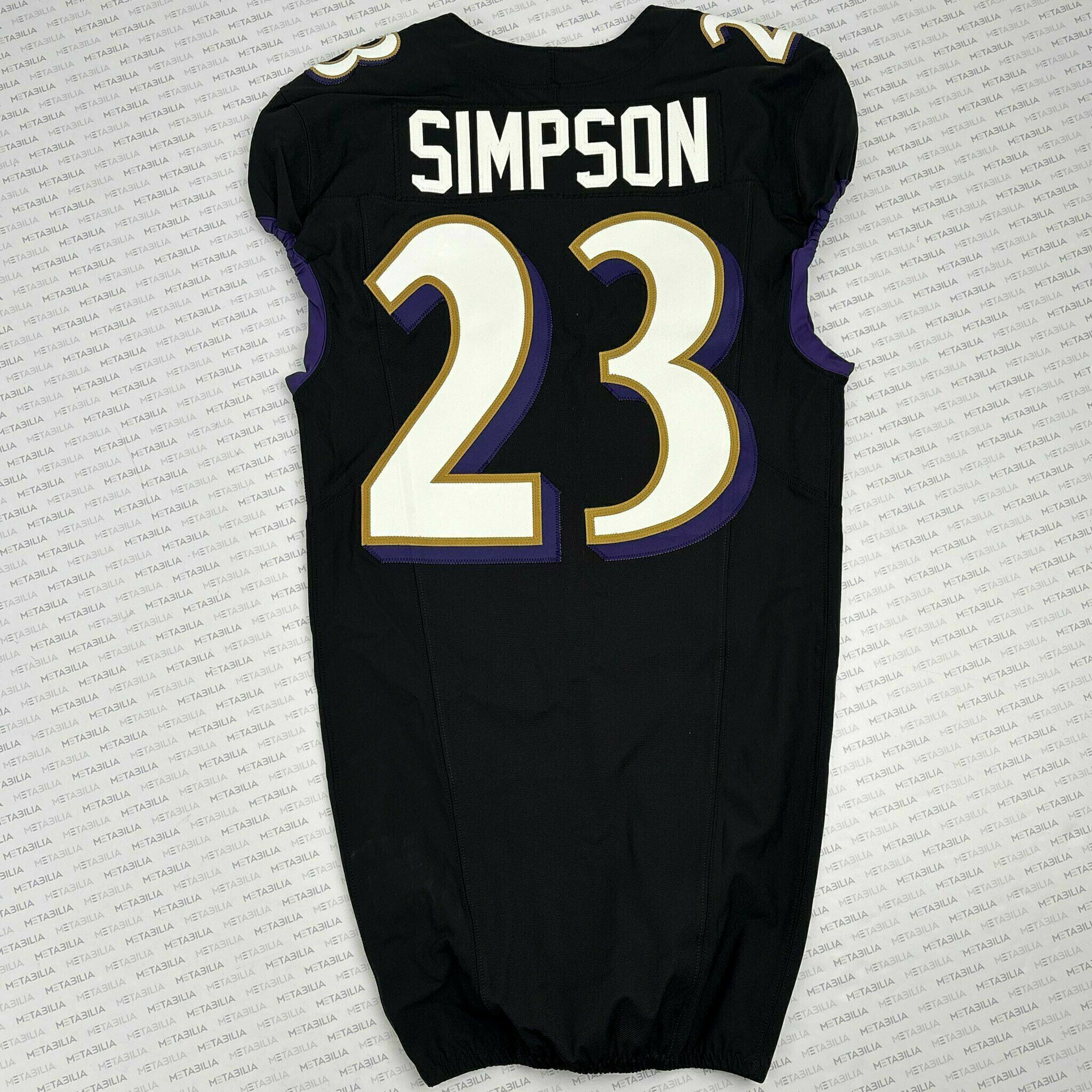 #23 Trenton Simpson Team-Issued Black Jersey