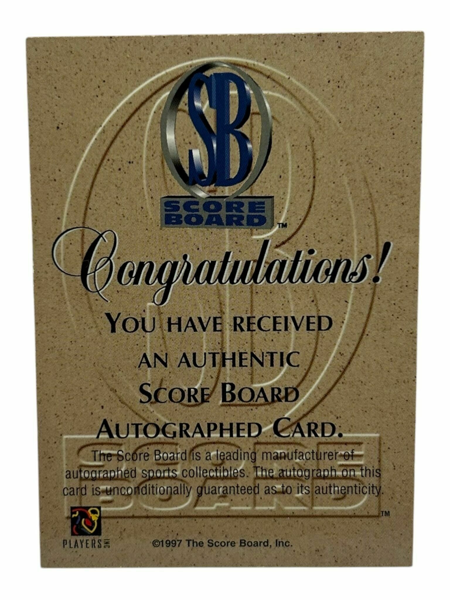Warrick Dunn 1997 Score Board Football Blue Ribbon Player Autograph Collection /200 Rookie Trading Card