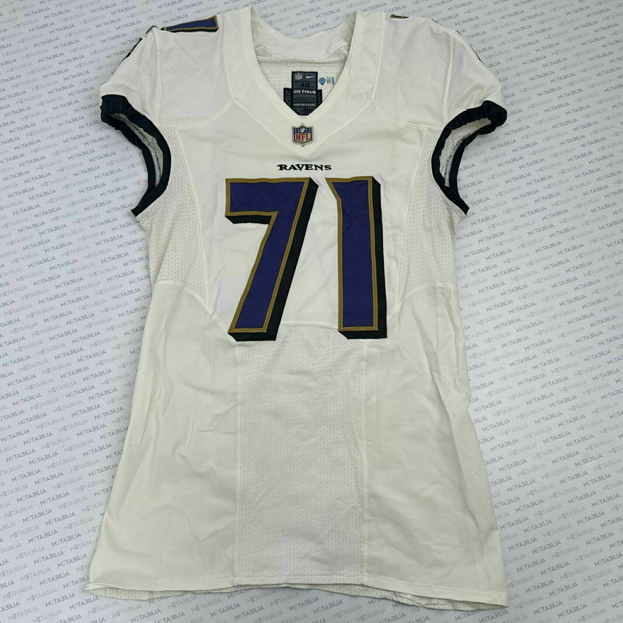 #71 Justin Ellis Team-Issued White Jersey