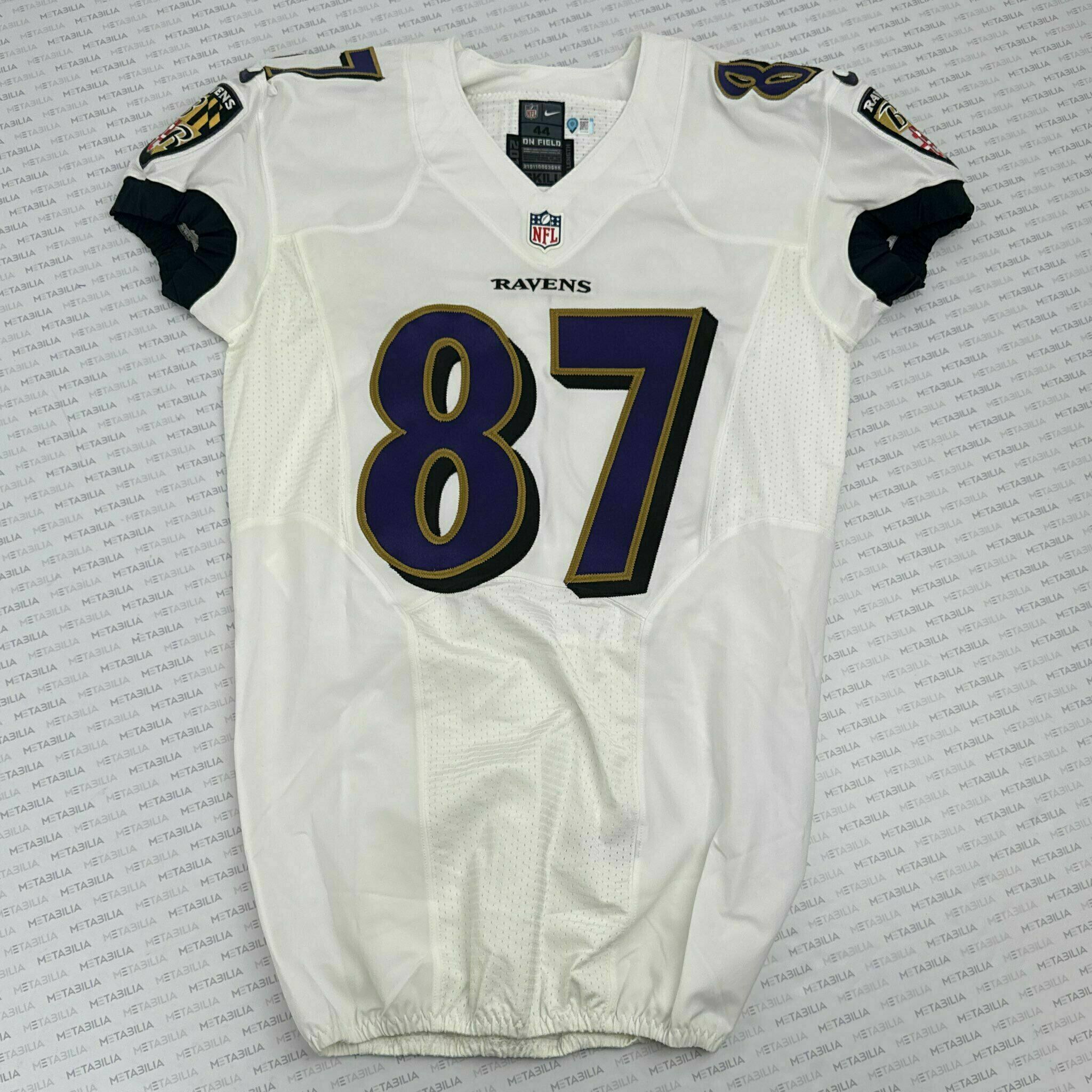 #87 Emmanuel Ogbuehi Team-Issued White Jersey