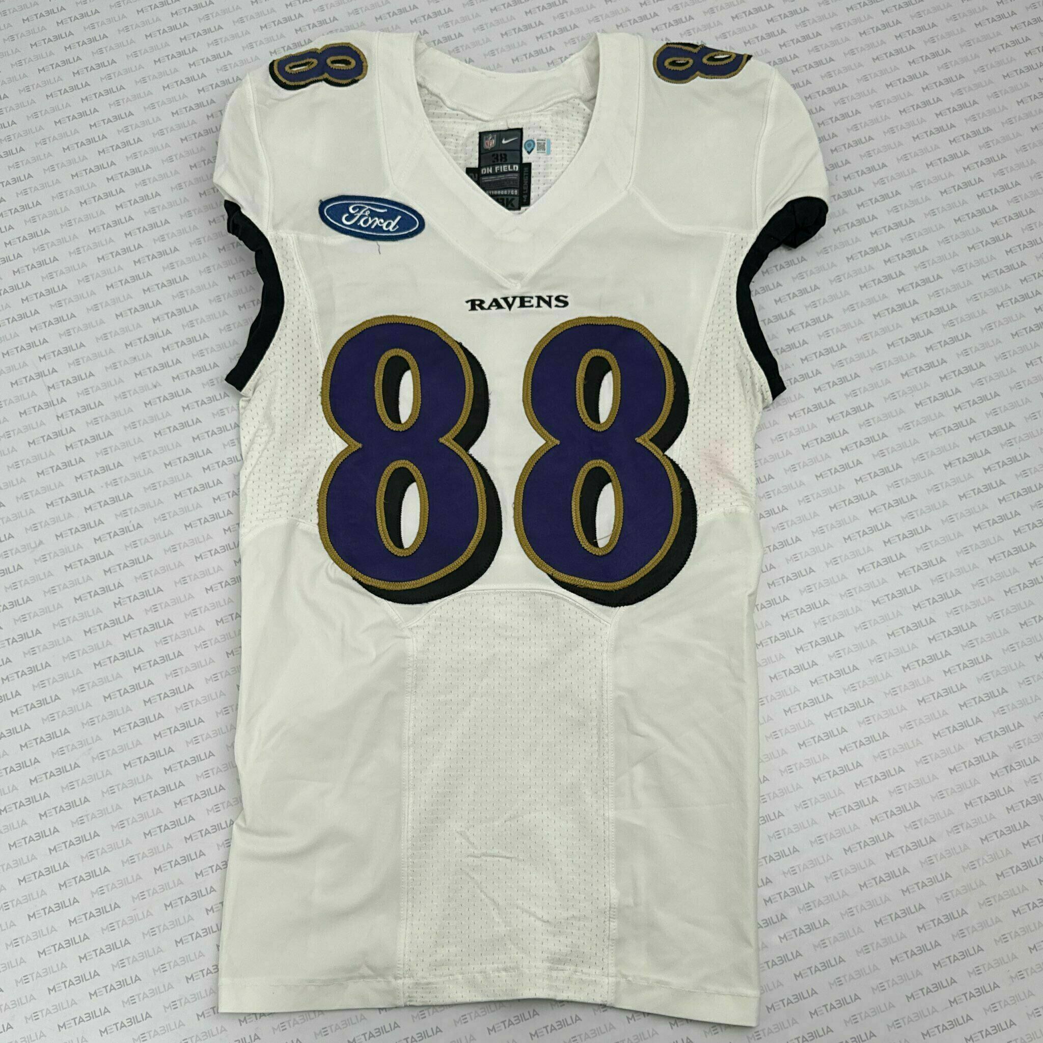 #88 Ty Montgomery Team-Issued White Jersey