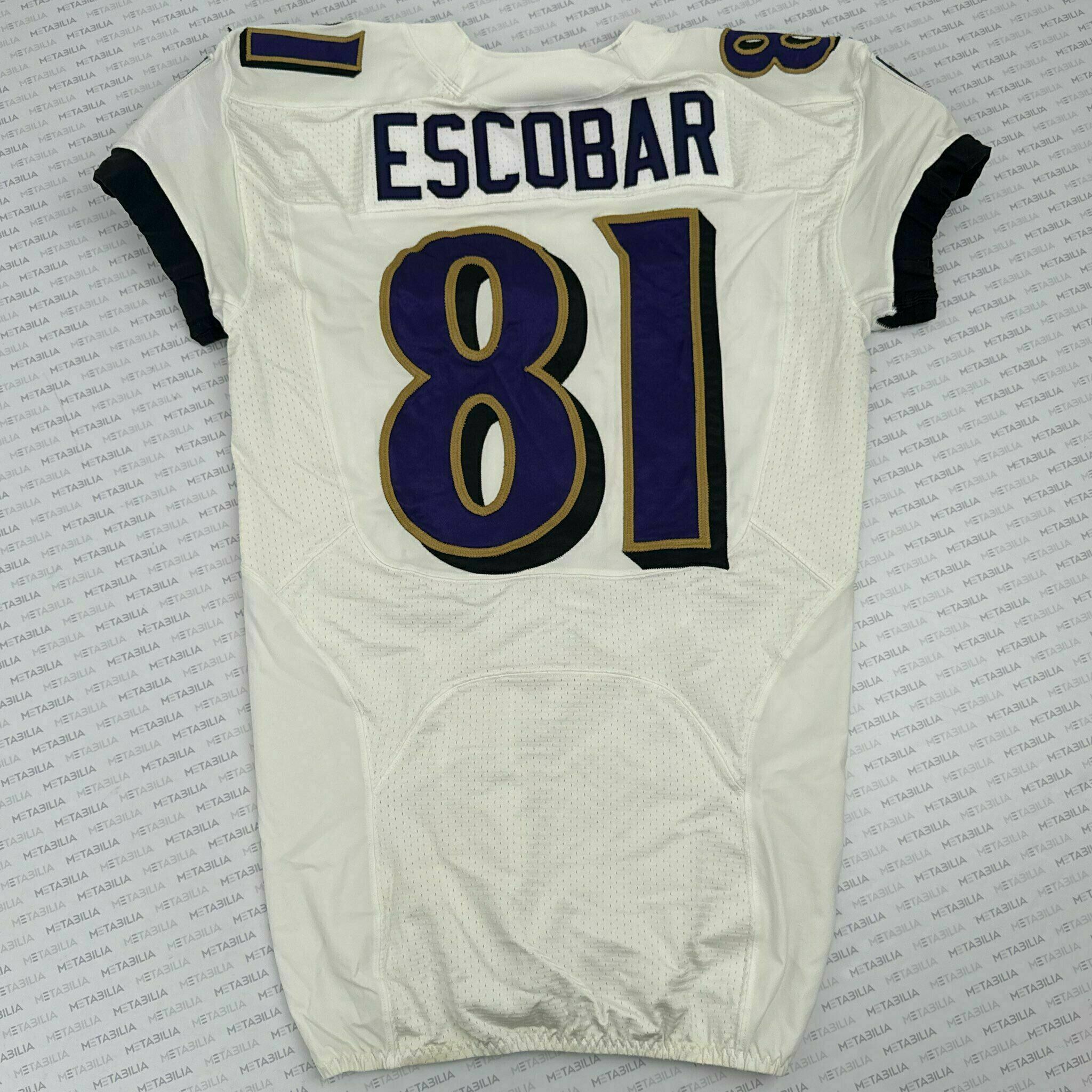 #81 Gavin Escobar Team-Issued White Jersey