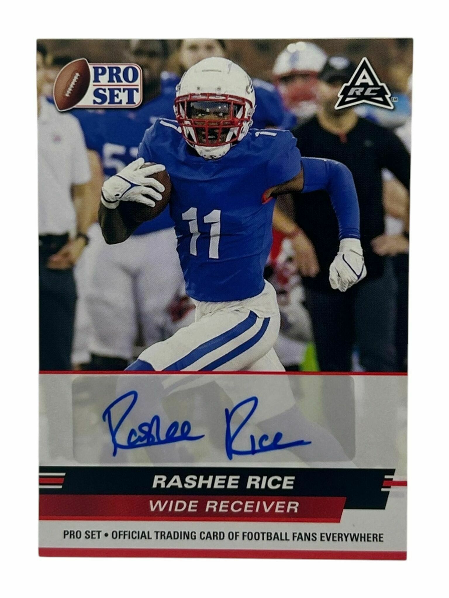 Rashee Rice 2022 Leaf Pro Set Football Red Autograph Rookie Trading Card