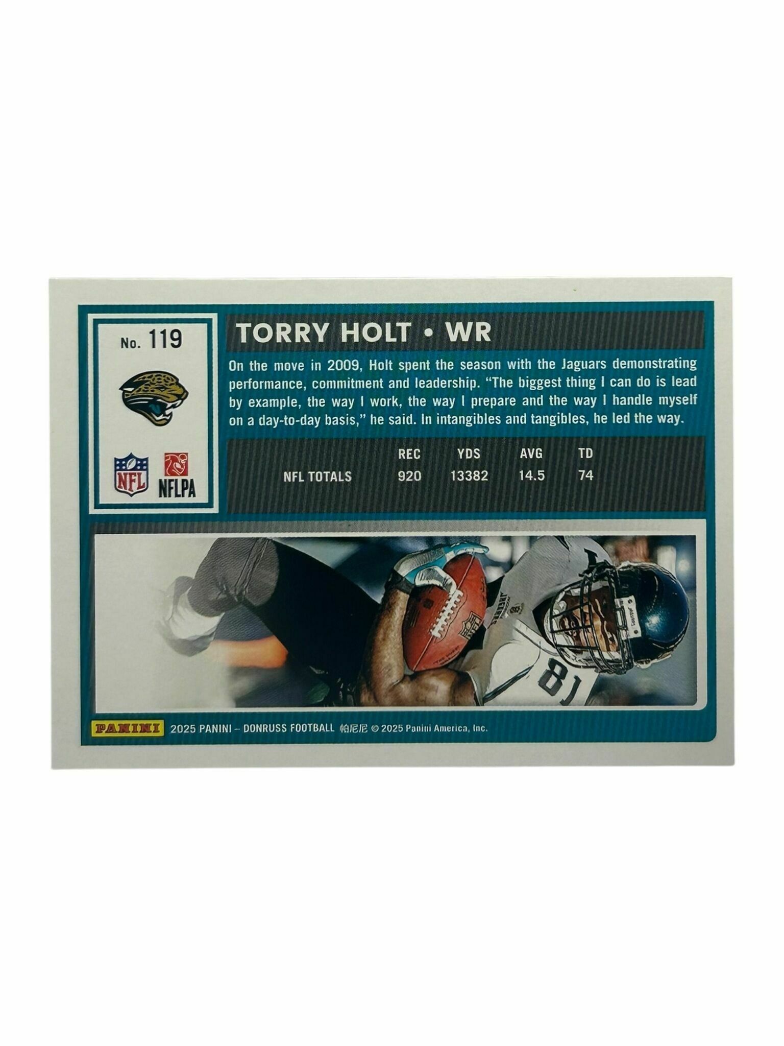 Torry Holt 2025 Panini Donruss Football Trading Card